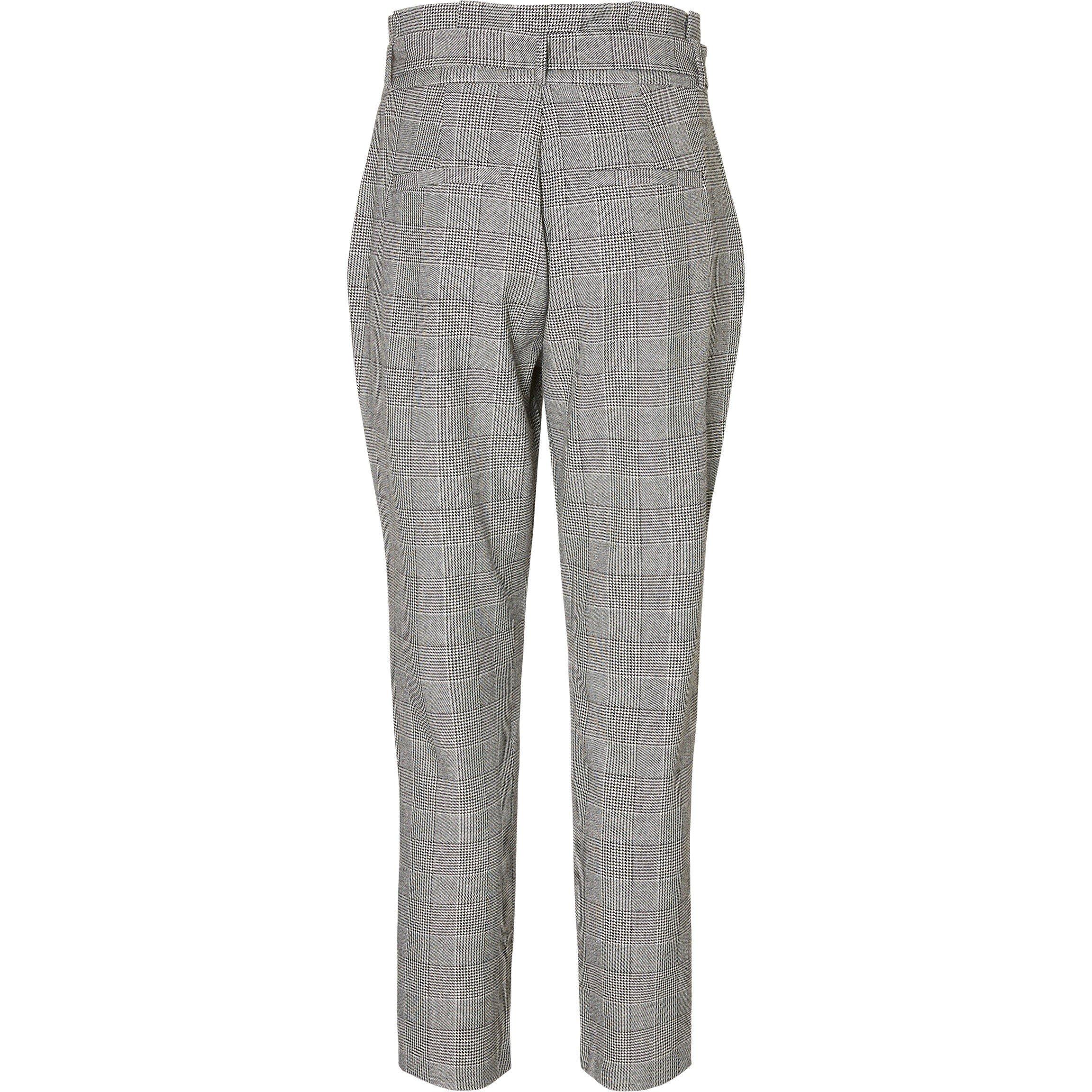 Grey Checks - Vero Moda - Paperbag Trousers - 6