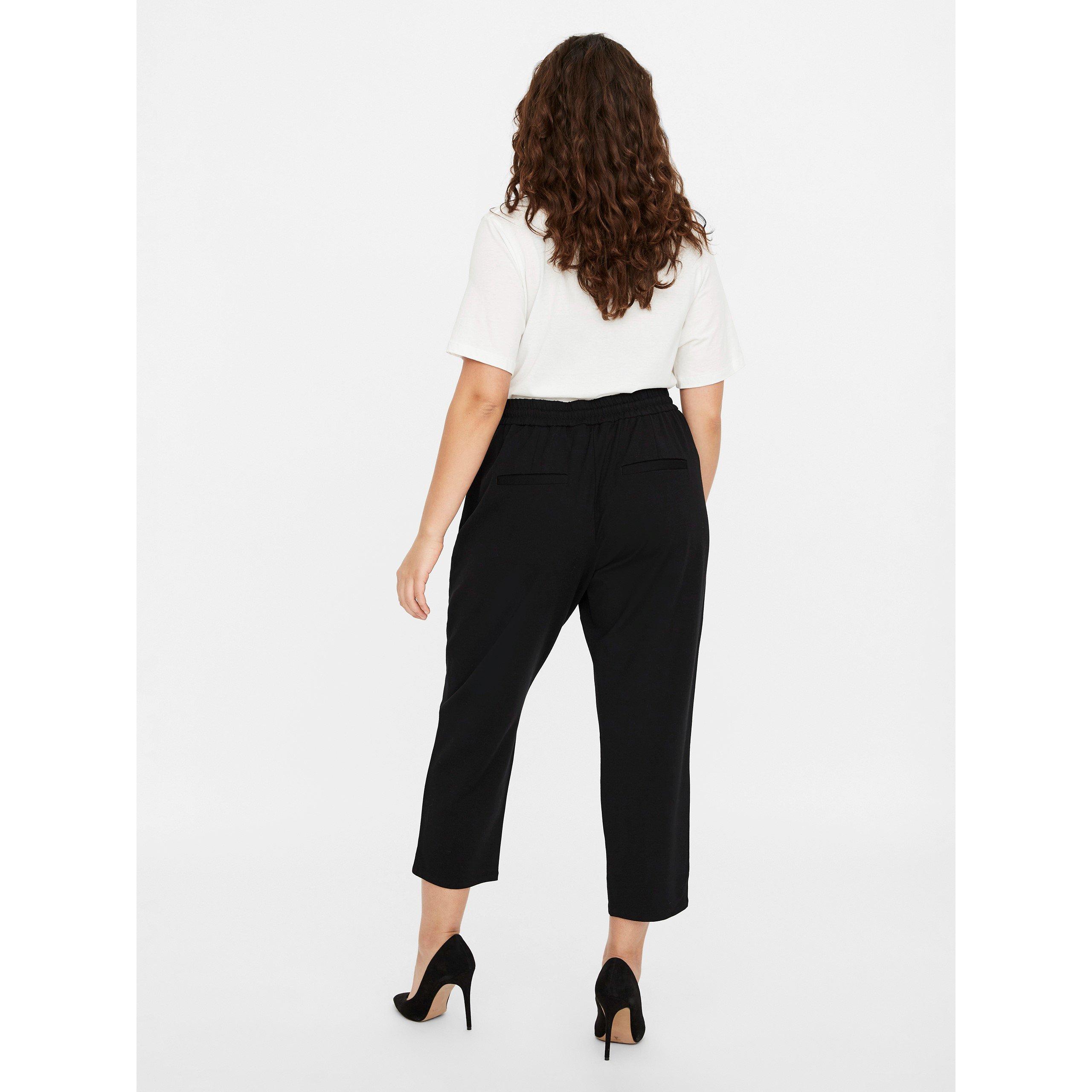 Black - Vero Moda Curve - Women's Tapered Trousers - 3