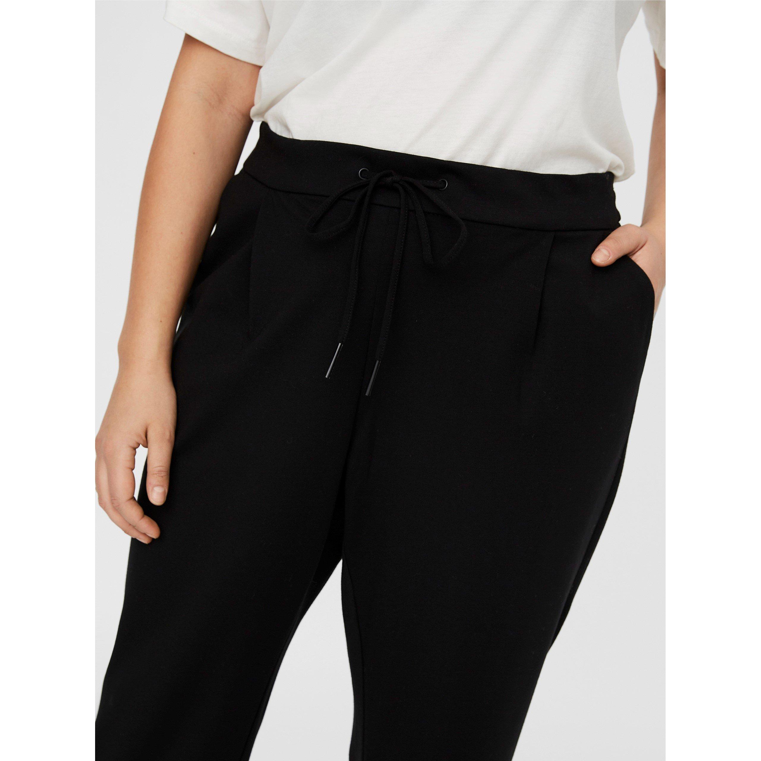 Black - Vero Moda Curve - Women's Tapered Trousers - 4