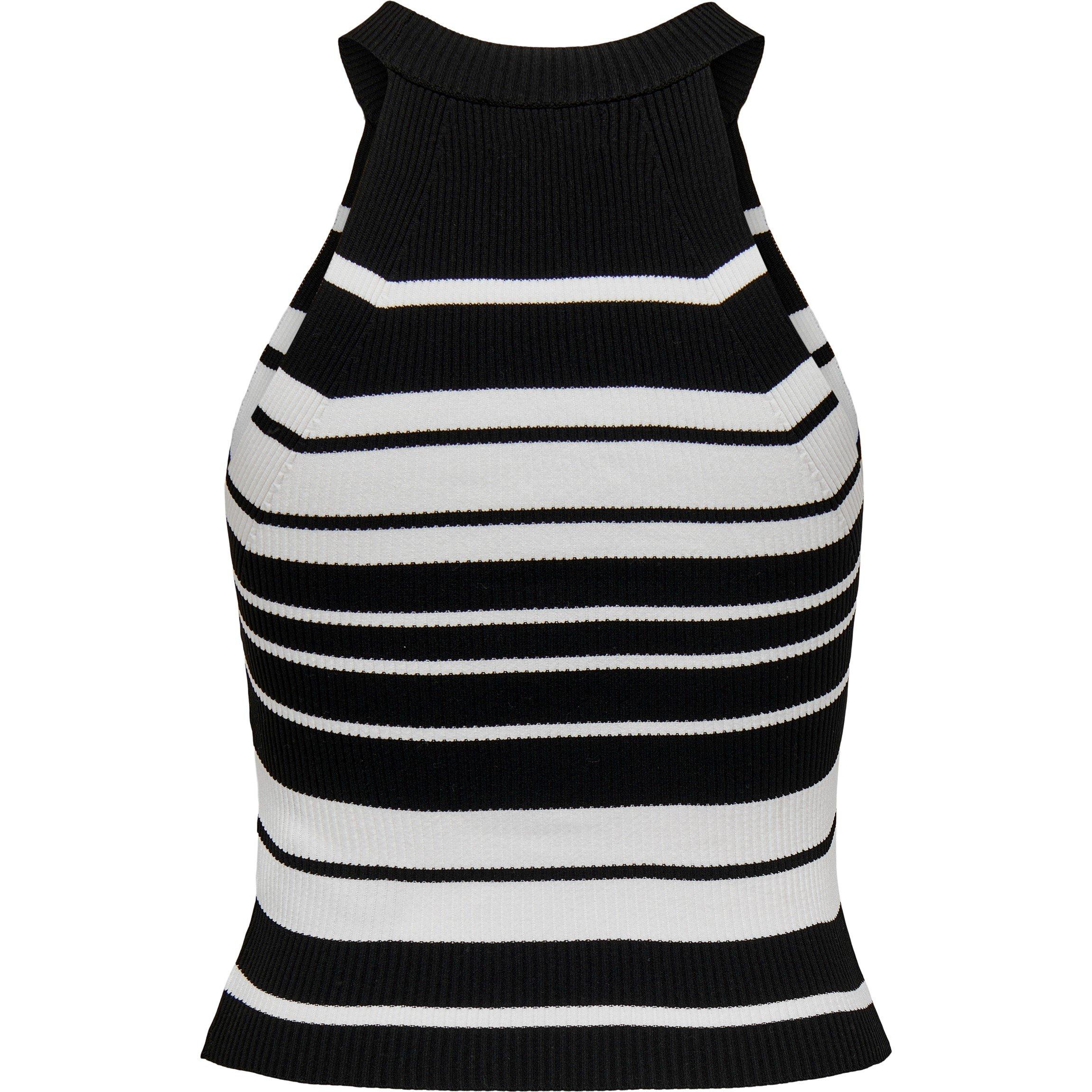 Black - Only - Women's Edna Knitted T-Shirt Top - 7