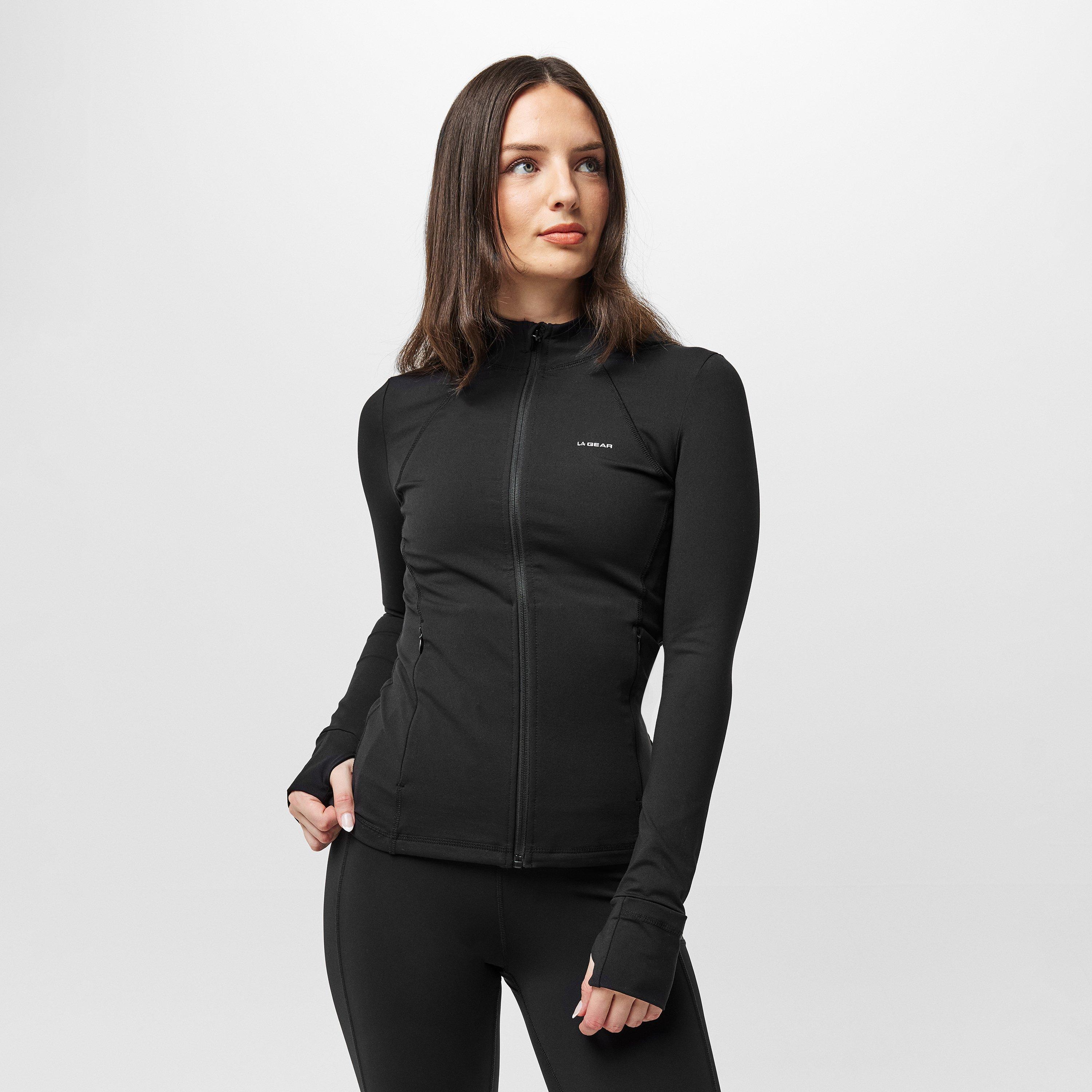 Black - LA Gear - Women's Moisture-Wicking Performance Training Jacket - 1