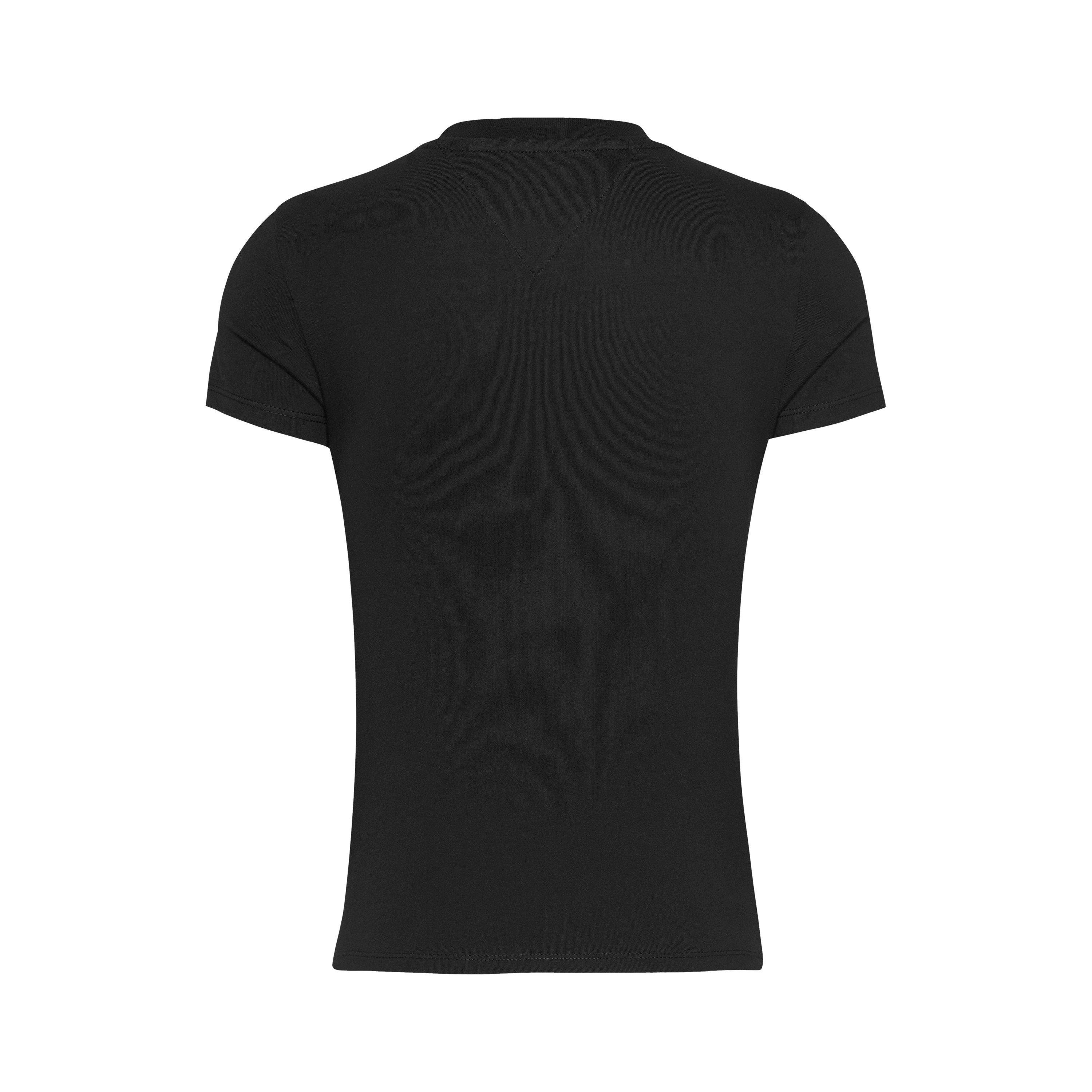 Zwarte BDS - Tommy Jeans - Women's Slim Tonal Linear Regular Fit T-Shirt - 2