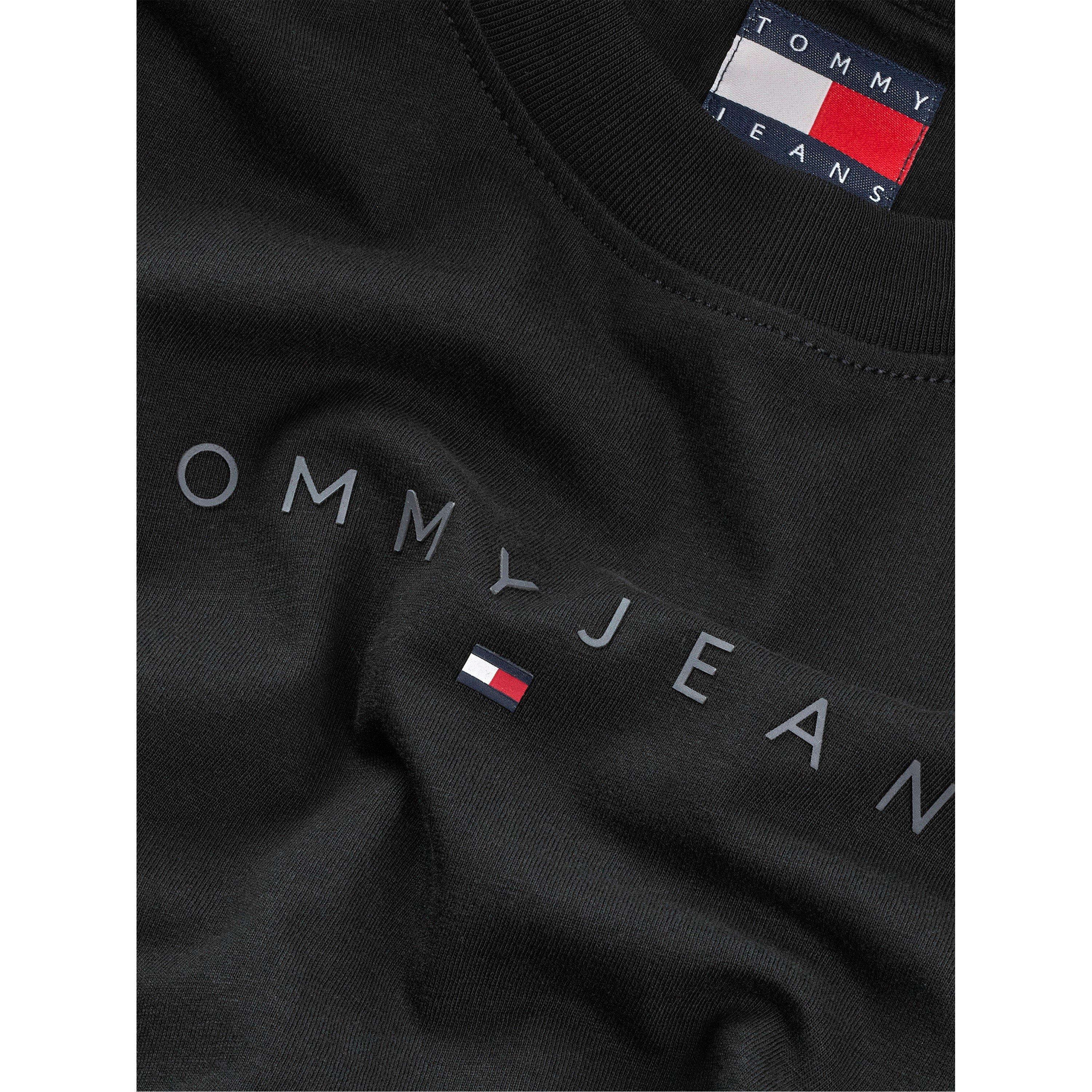 Zwarte BDS - Tommy Jeans - Women's Slim Tonal Linear Regular Fit T-Shirt - 7