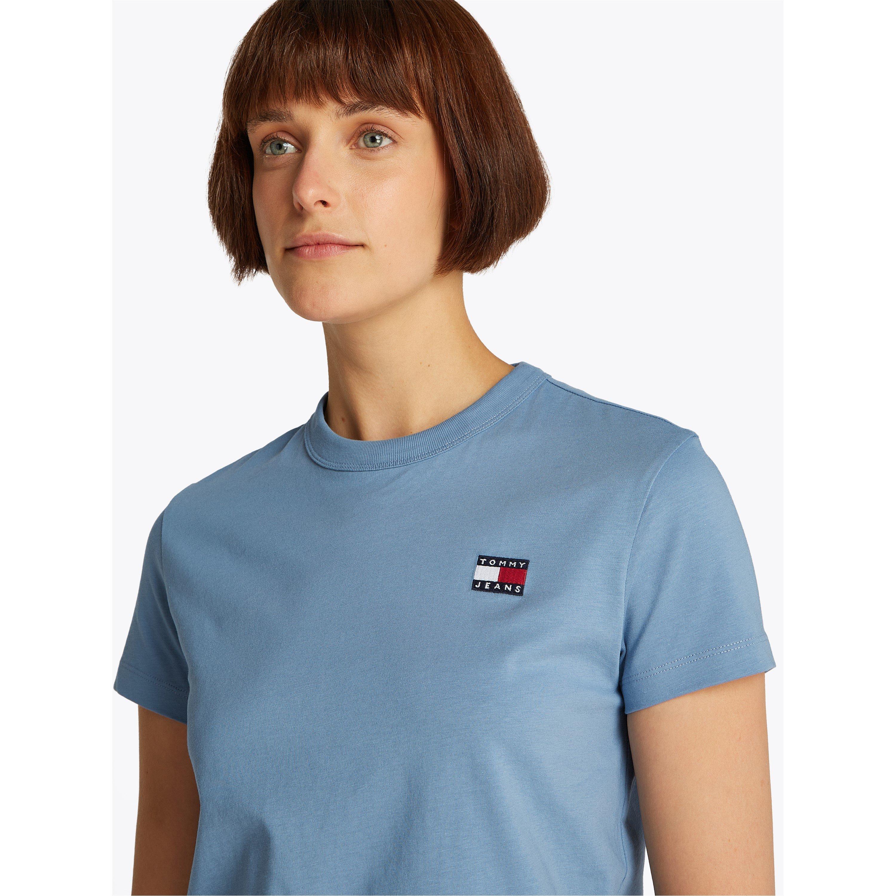 Colorado Blue - Tommy Jeans - Women's Regular Fit Badge T-Shirt - 4