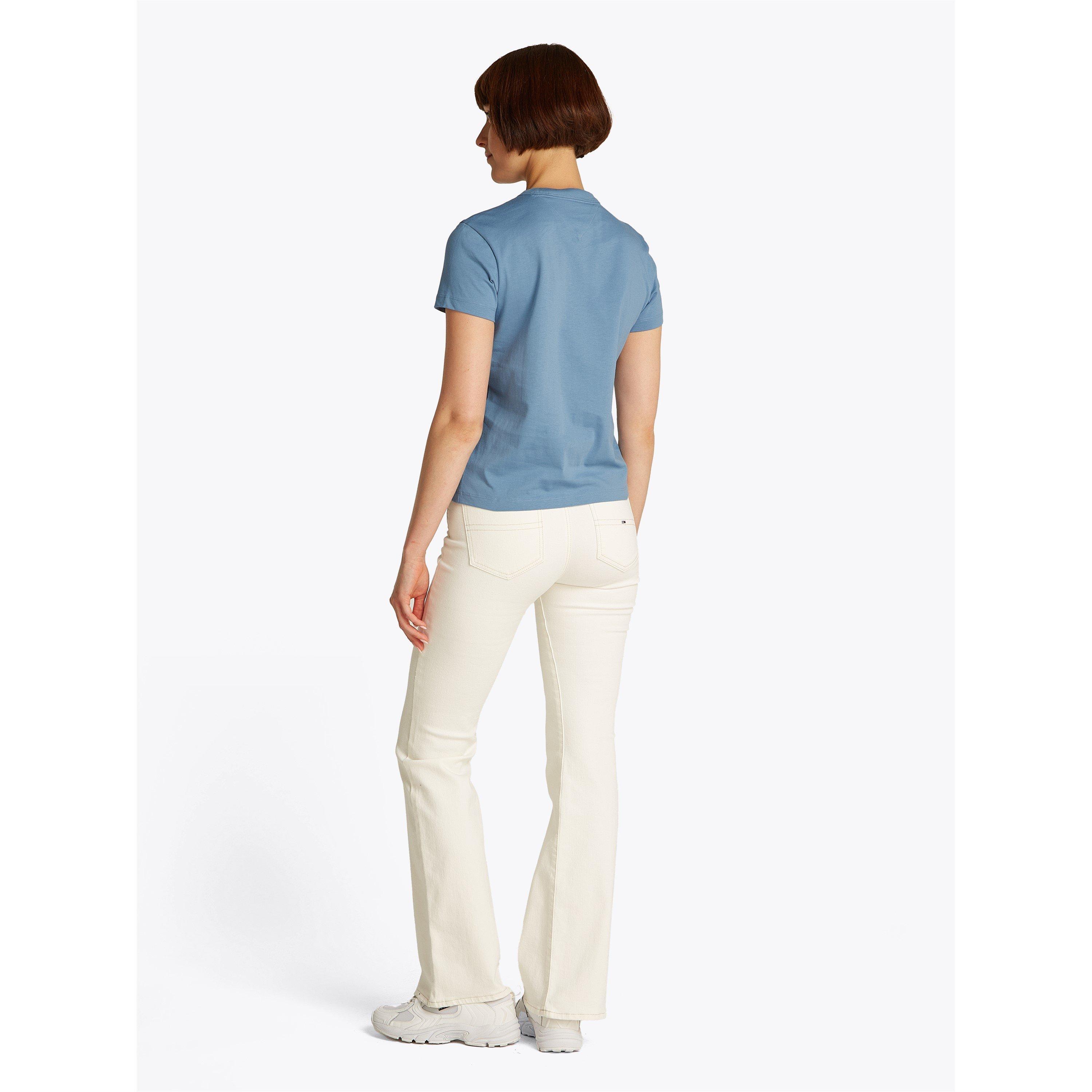 Colorado Blue - Tommy Jeans - Women's Regular Fit Badge T-Shirt - 6