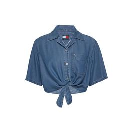 Tommy Jeans TJW CHAMBRAY TIE SS SHIRT EXT