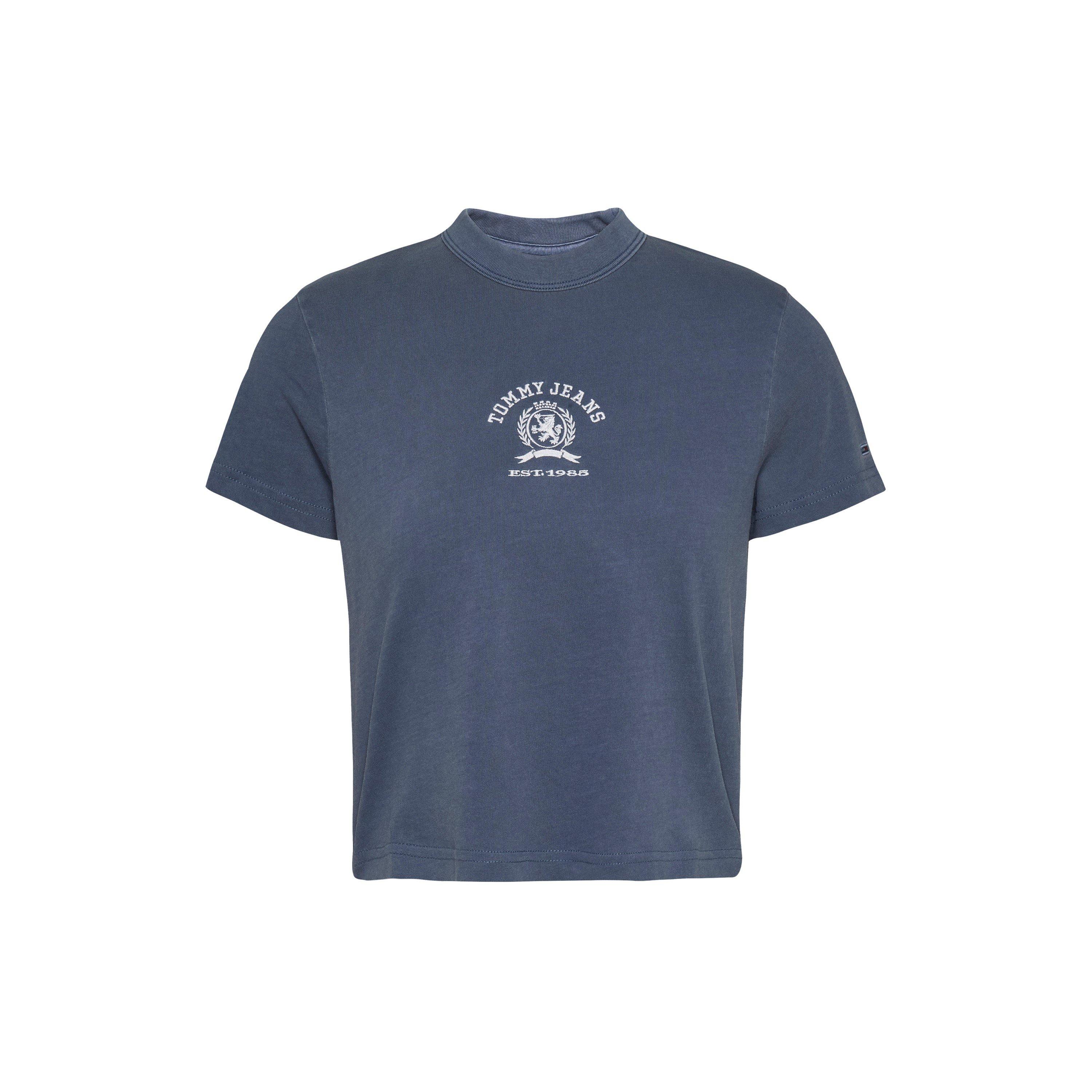 Nuit Noire Marine - Tommy Jeans - Women's Varsity Crest Crew Neck T-Shirt - 5