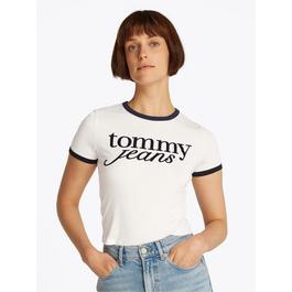 Tommy Jeans Short Sleeve Script Ringer T Shirt