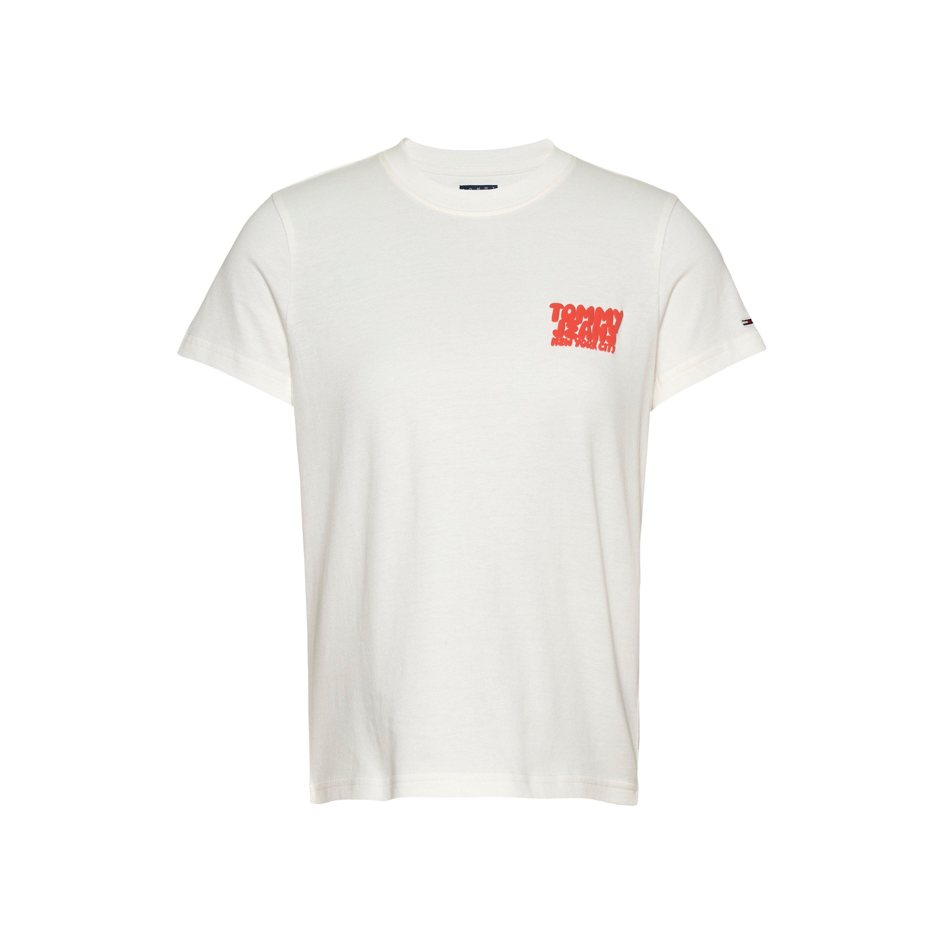 Tommy Jeans Women's Bubble T-Shirt - Ecru - 8 (XS)