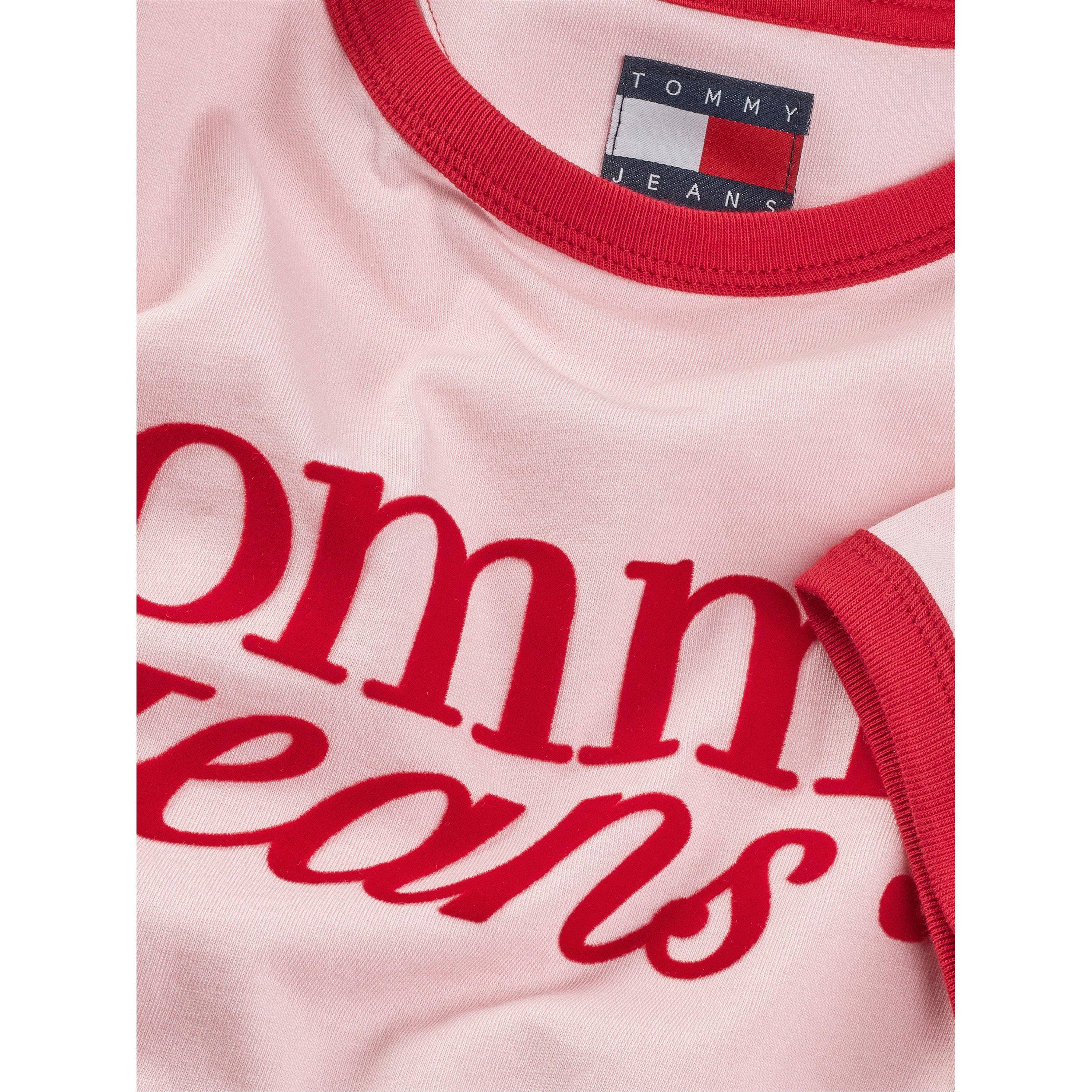 Dragocjeno roza - Tommy Jeans - Women's Script Slim Fit T-Shirt - 7