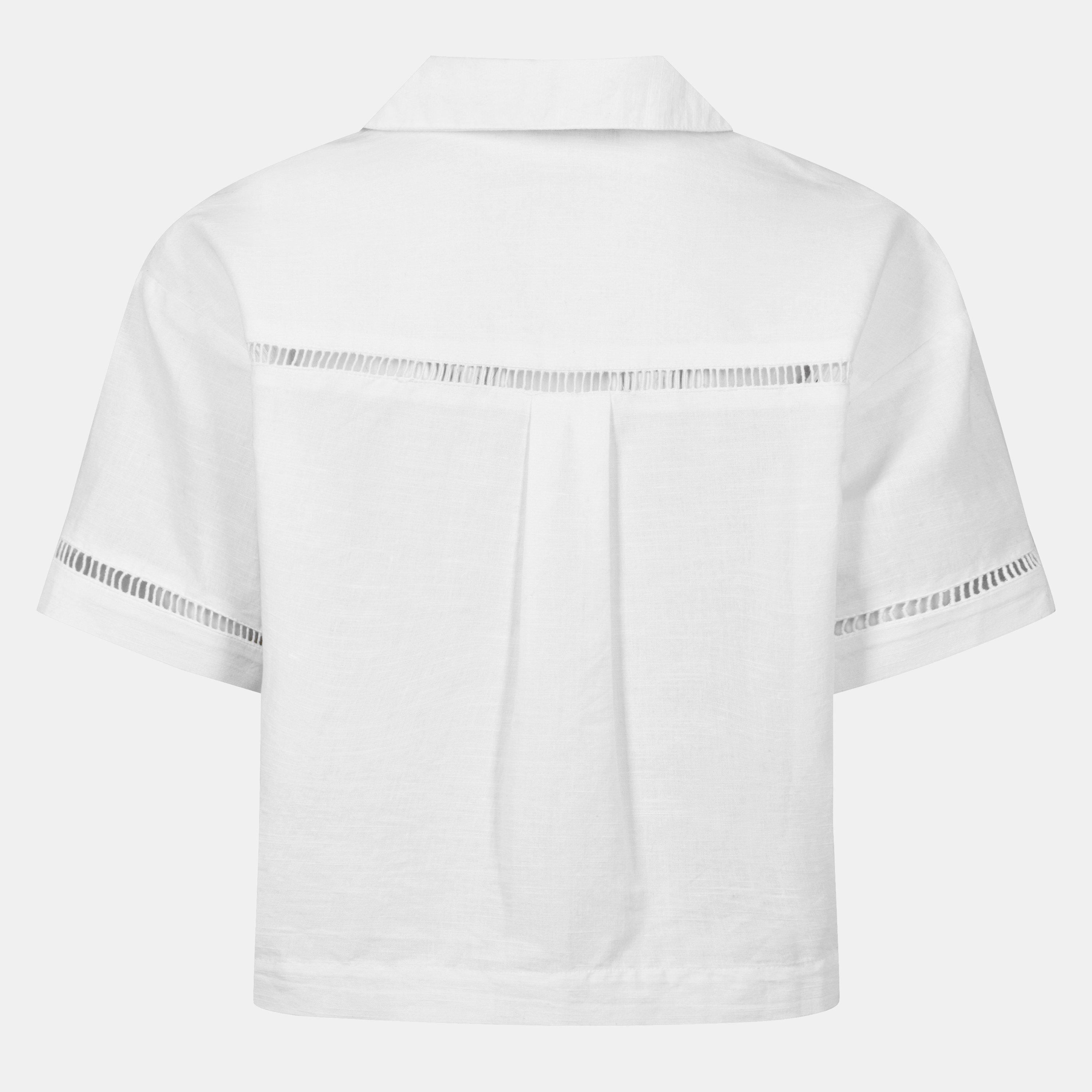 Bright White - Jack Wills - Linen Broderie Shirt - 2