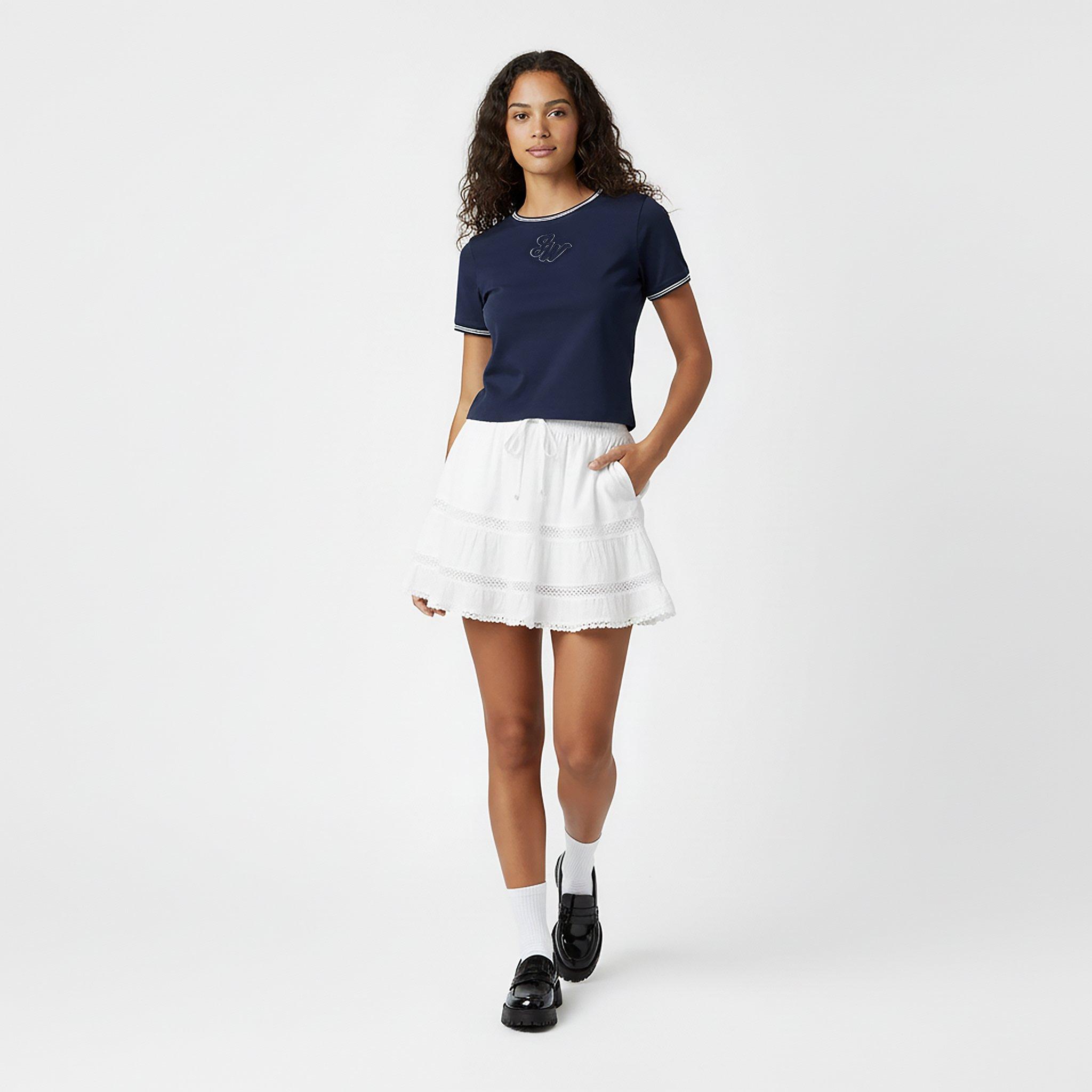 Navy/White - Jack Wills - JW Logo Slim Fit T-Shirt - 5