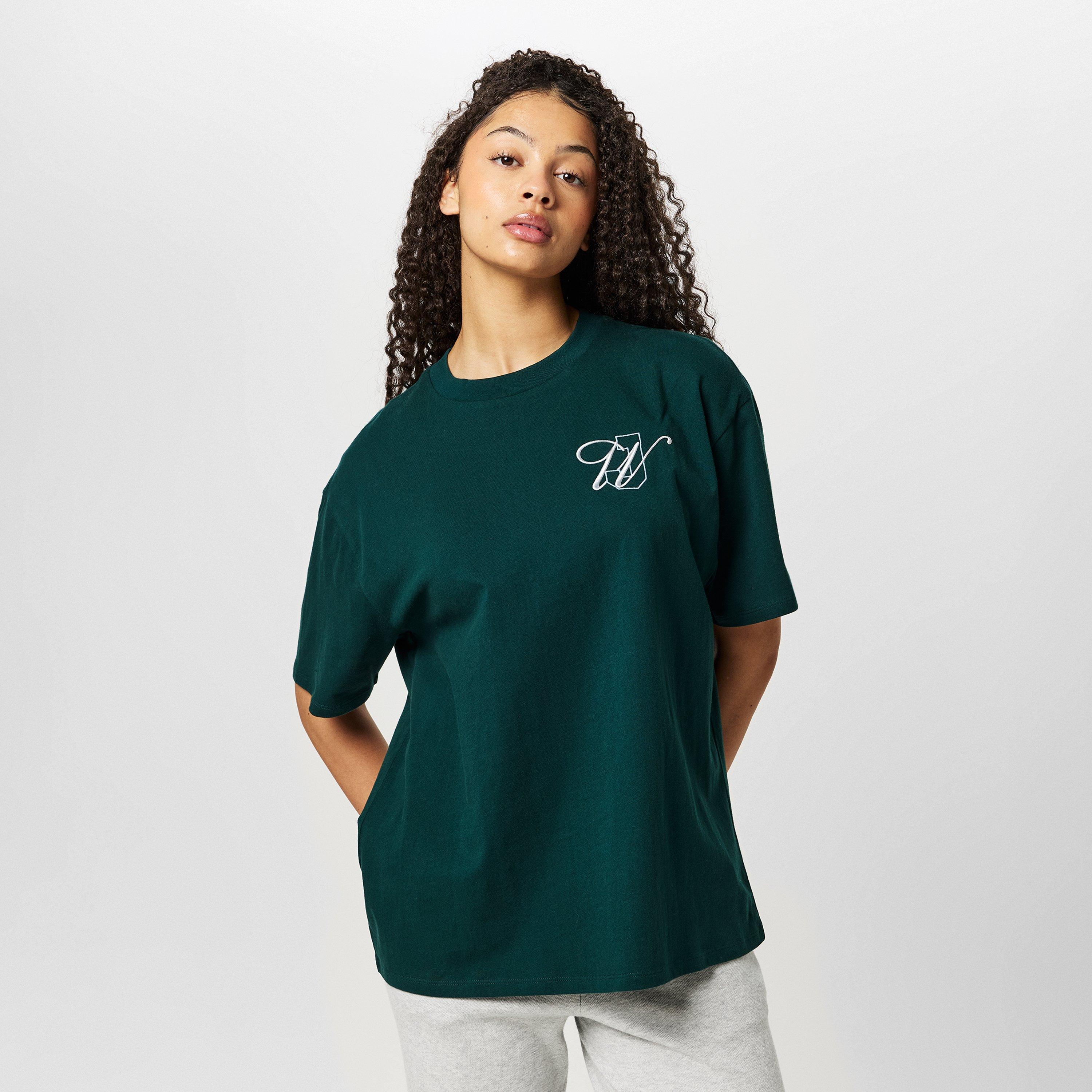 Dark Green - Jack Wills - JW Oversized Applique T-Shirt - 3