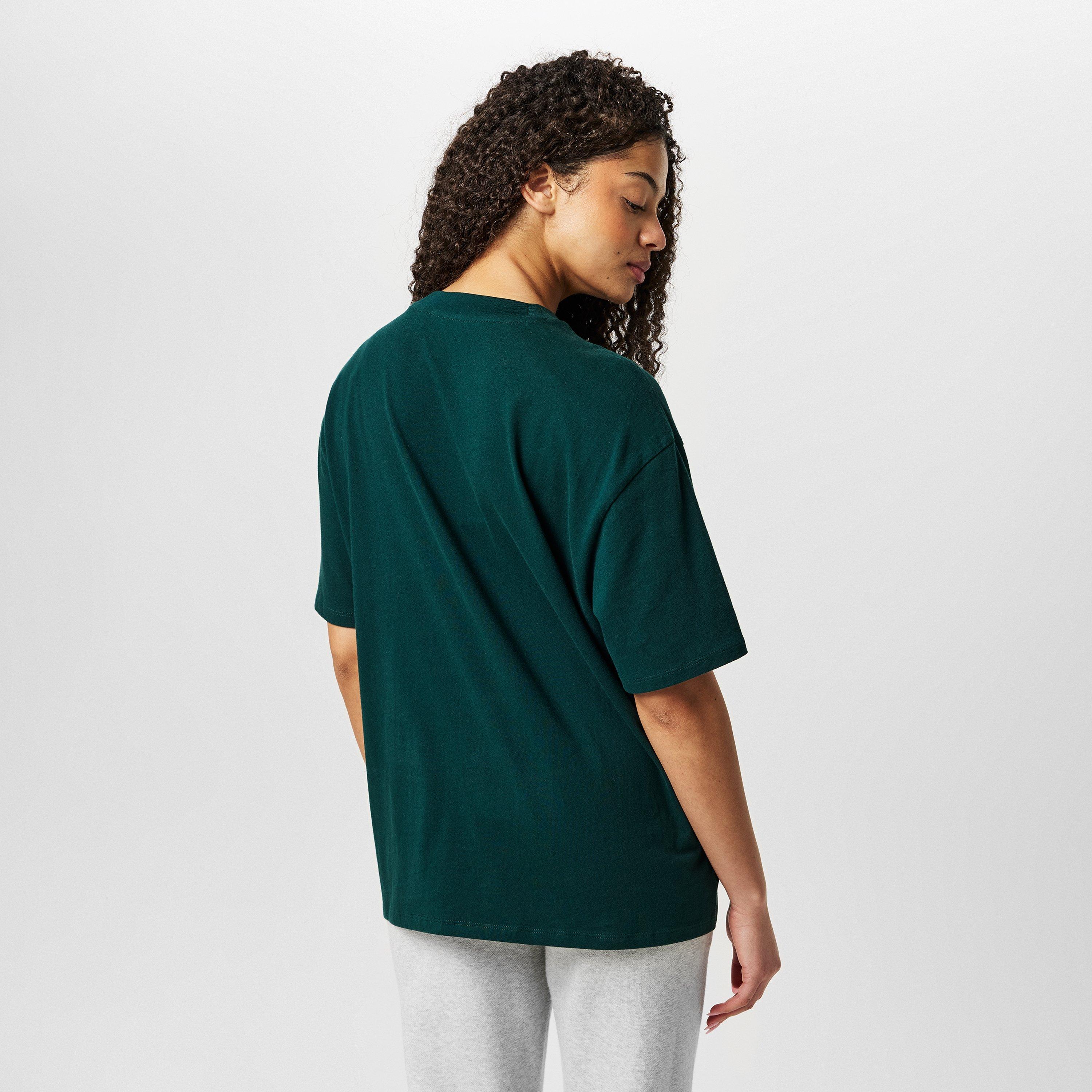 Dark Green - Jack Wills - JW Oversized Applique T-Shirt - 4