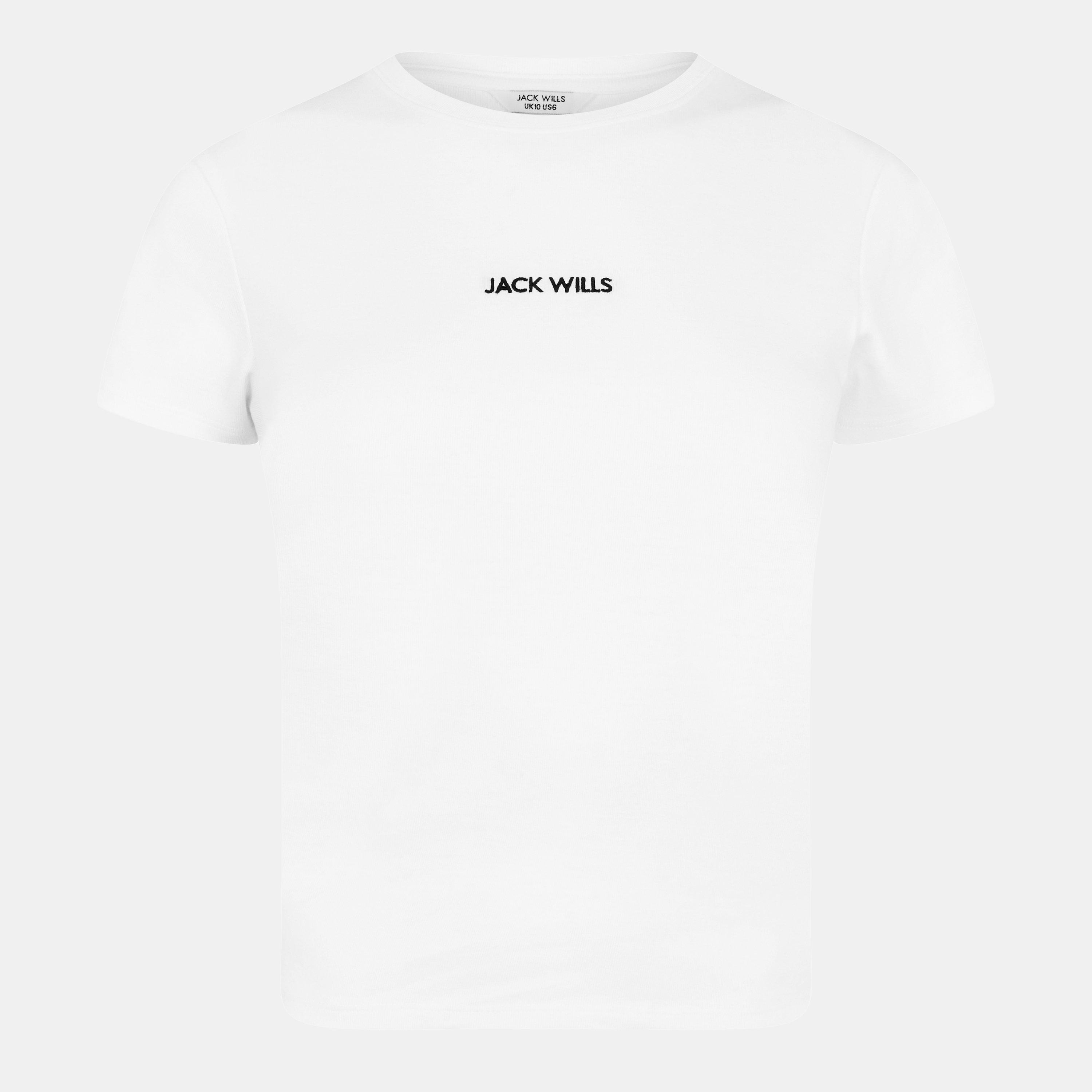 Jack Wills Women's Baby Tee - White - 14 (L)