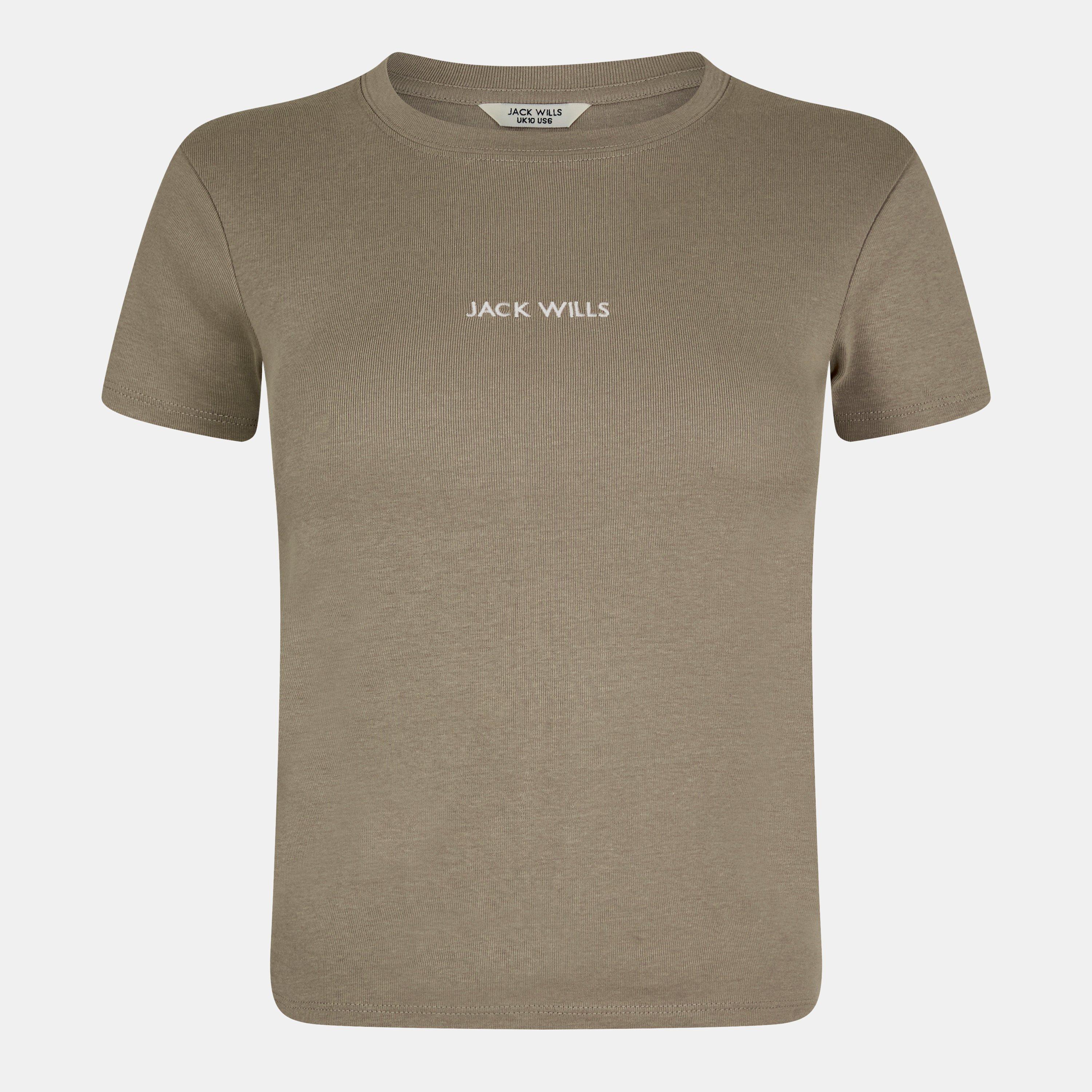 Jack Wills Women's Baby Tee - Taupe - 14 (L)