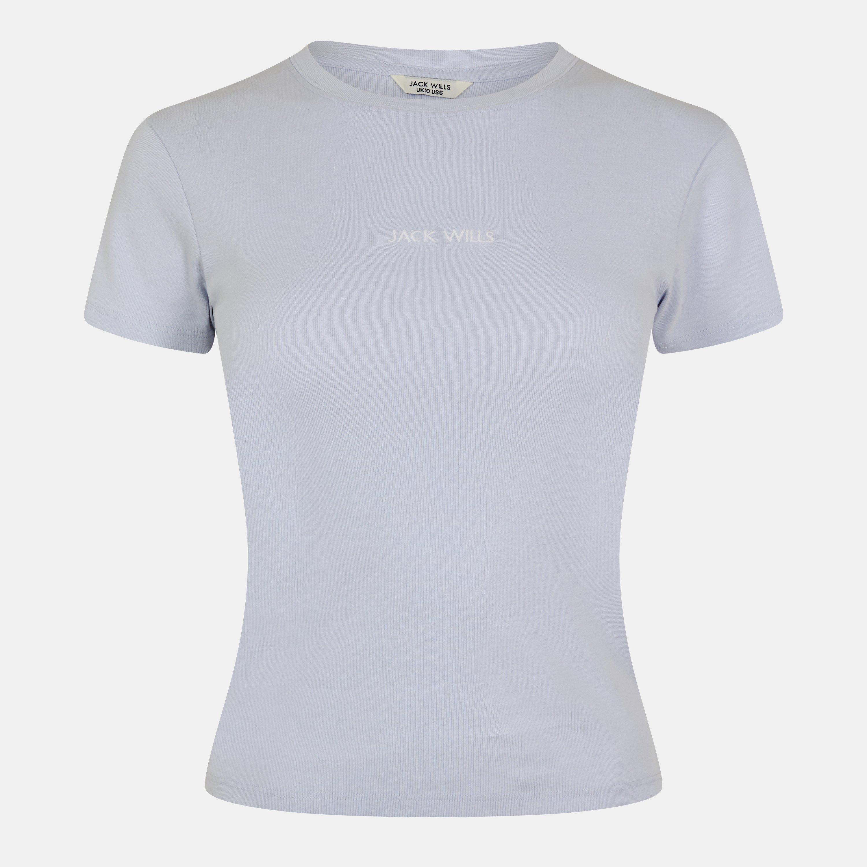 Jack Wills Women's Baby Tee - Ice Blue - 6 (2XS)