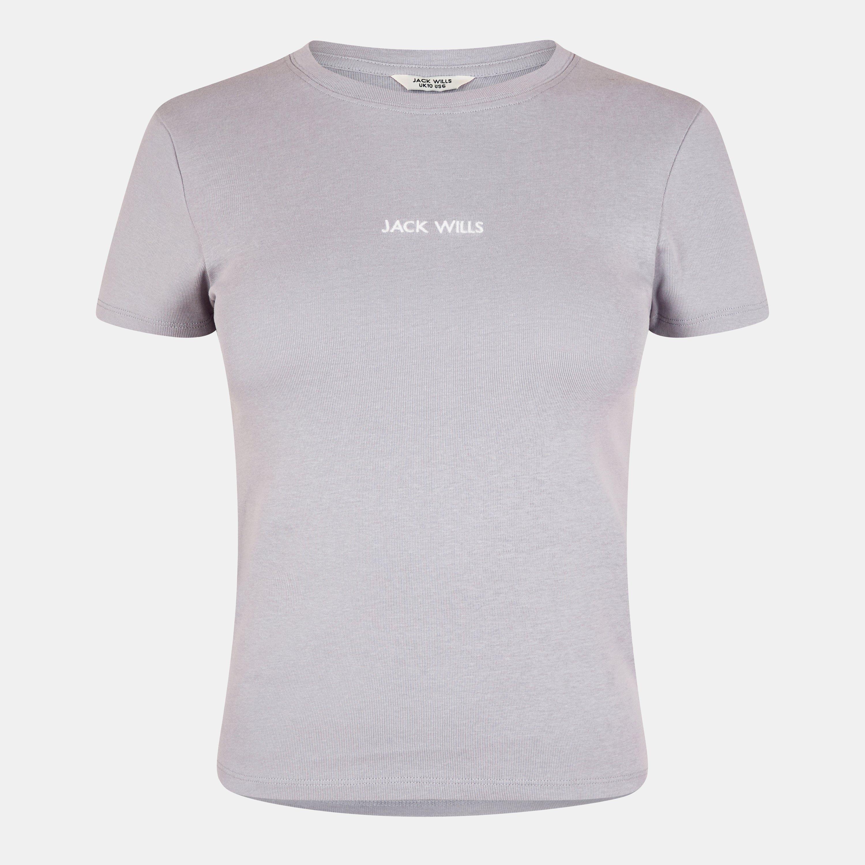 Jack Wills Women's Baby Tee - Haze - 12 (M)