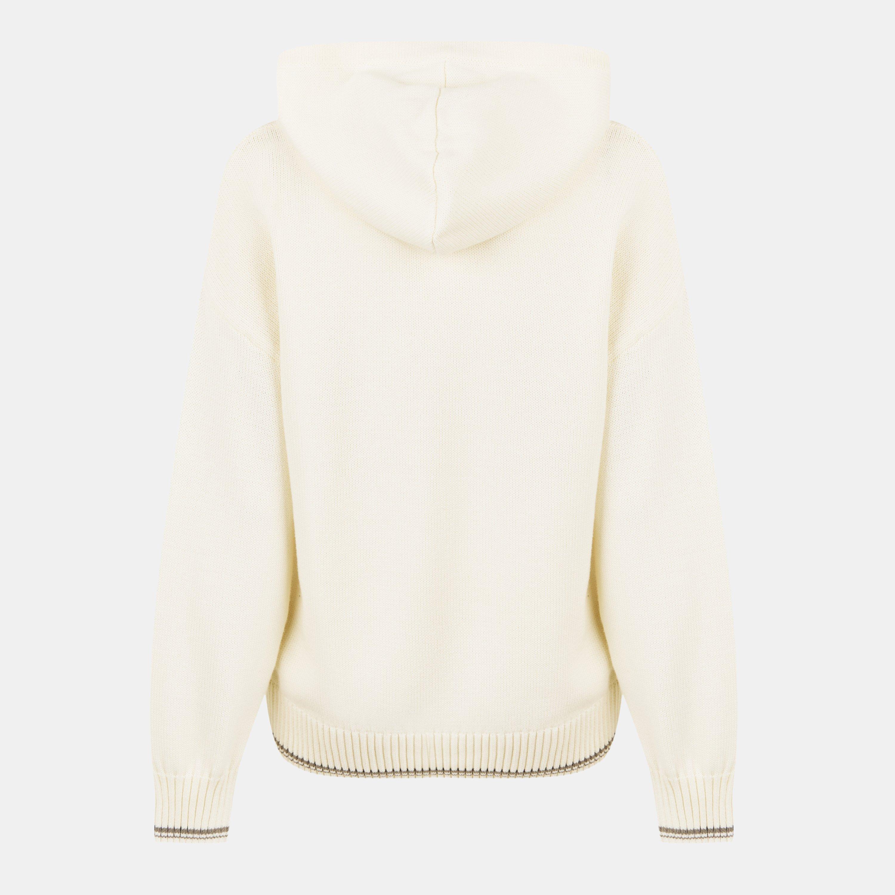 Vintage White - Jack Wills - Knitted Hoodie - 2