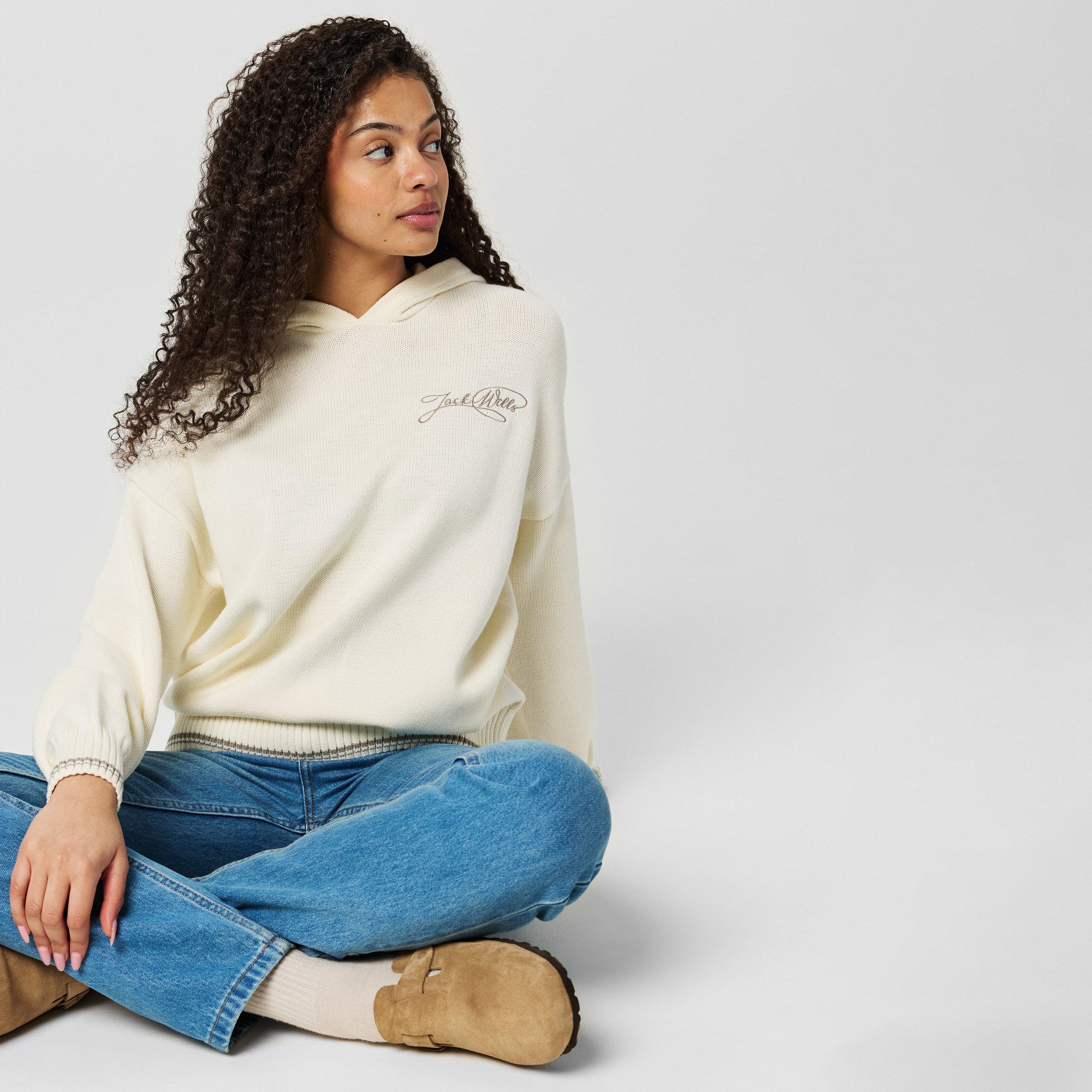 Vintage White - Jack Wills - Knitted Hoodie - 3