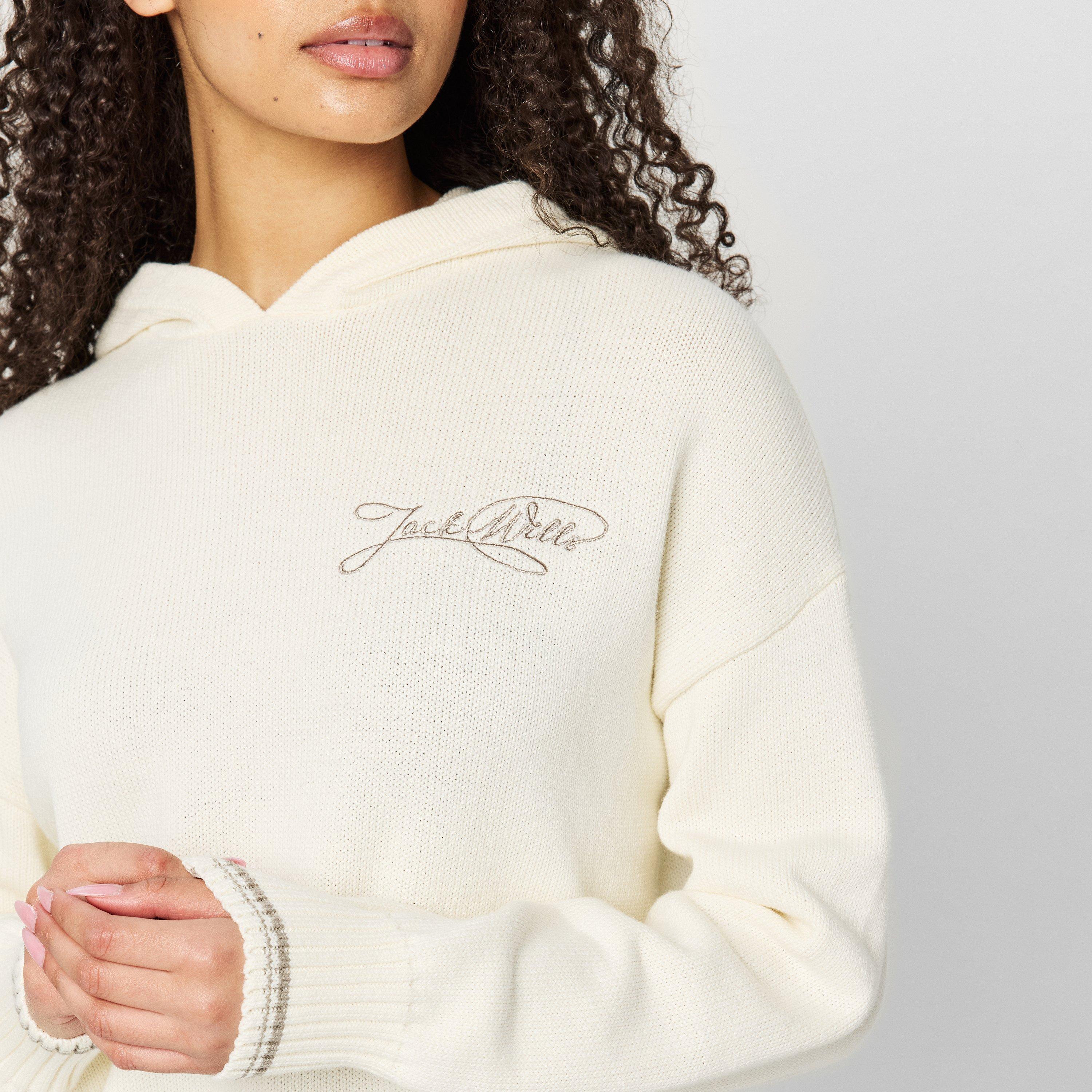 Vintage White - Jack Wills - Knitted Hoodie - 5