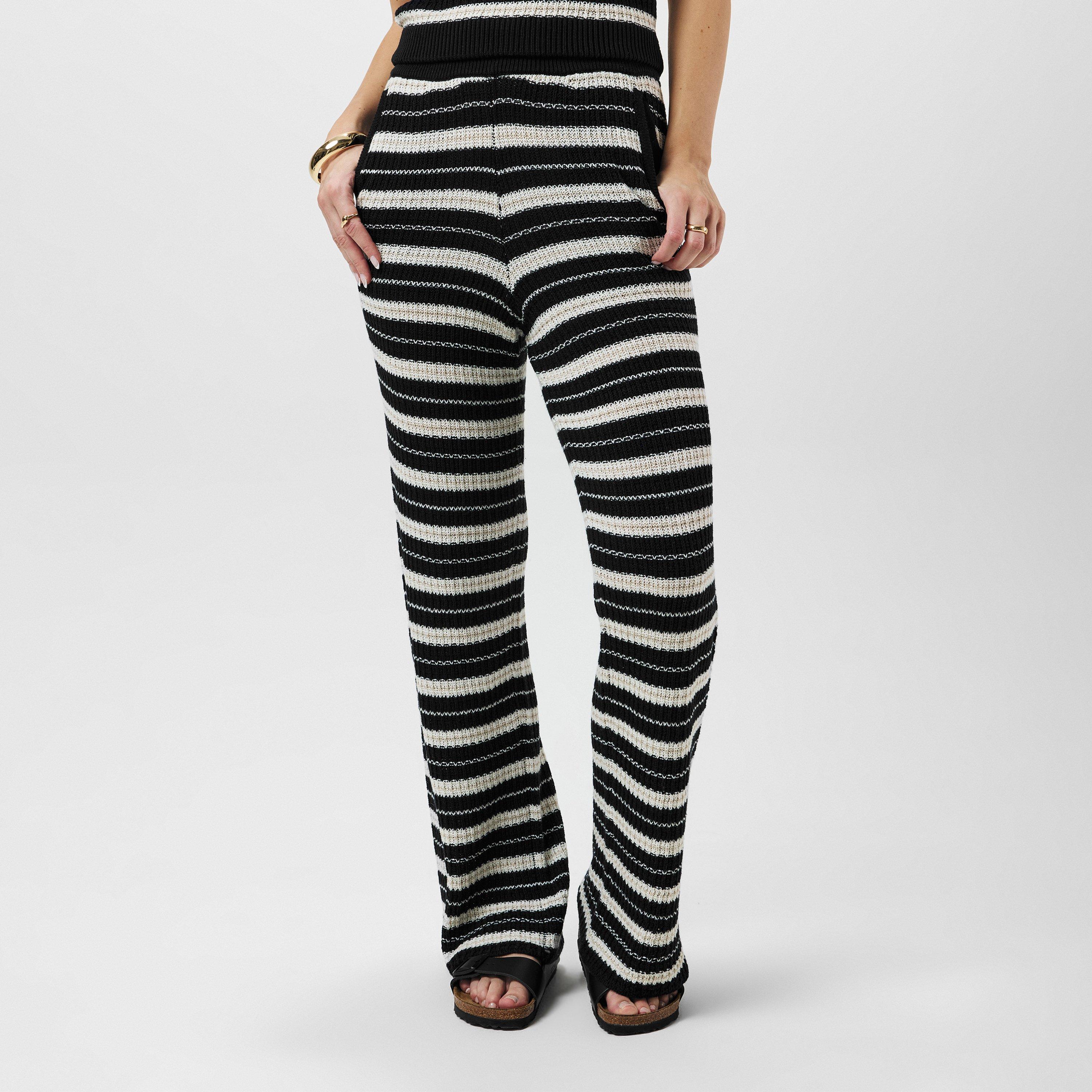 Carbon Stripe - Jack Wills - Crochet Knitted Trousers - 3