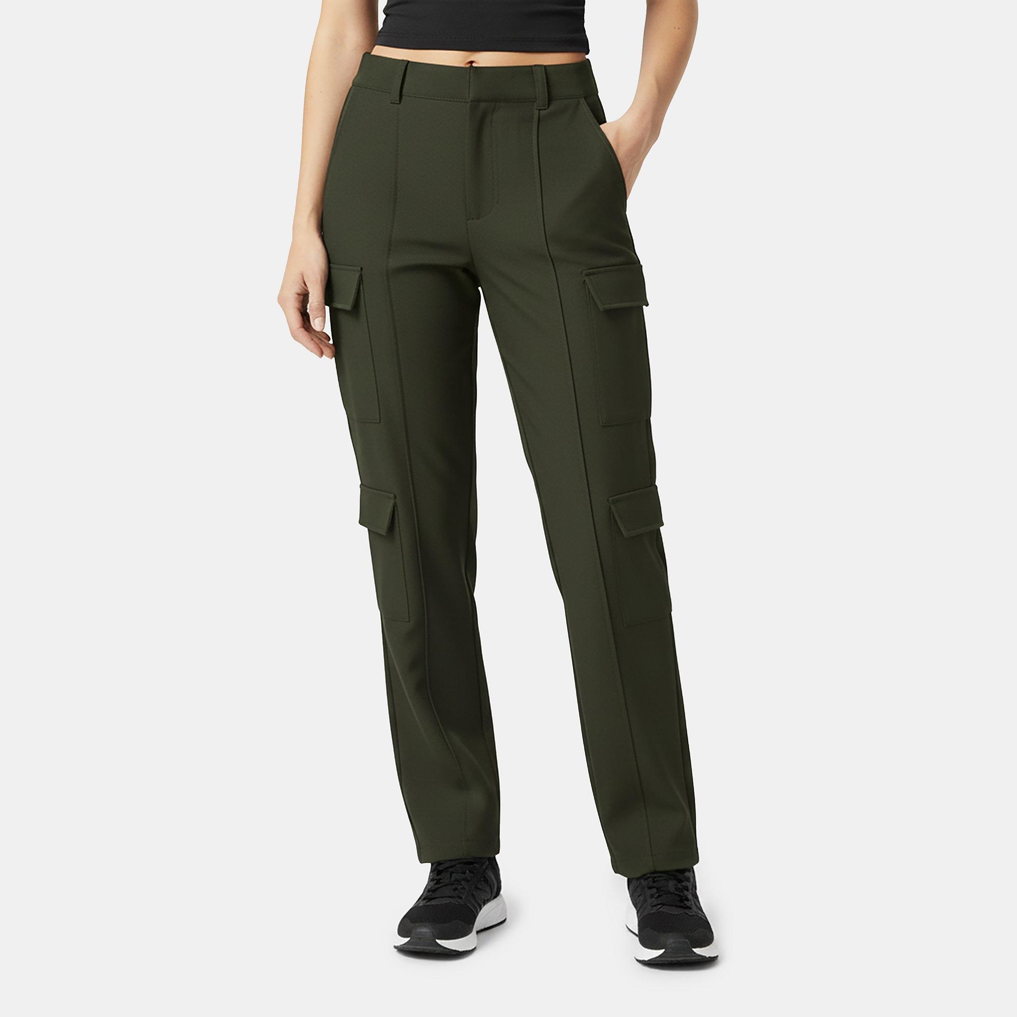 Khaki - Jack Wills - Ladies Cargo Trousers - 3
