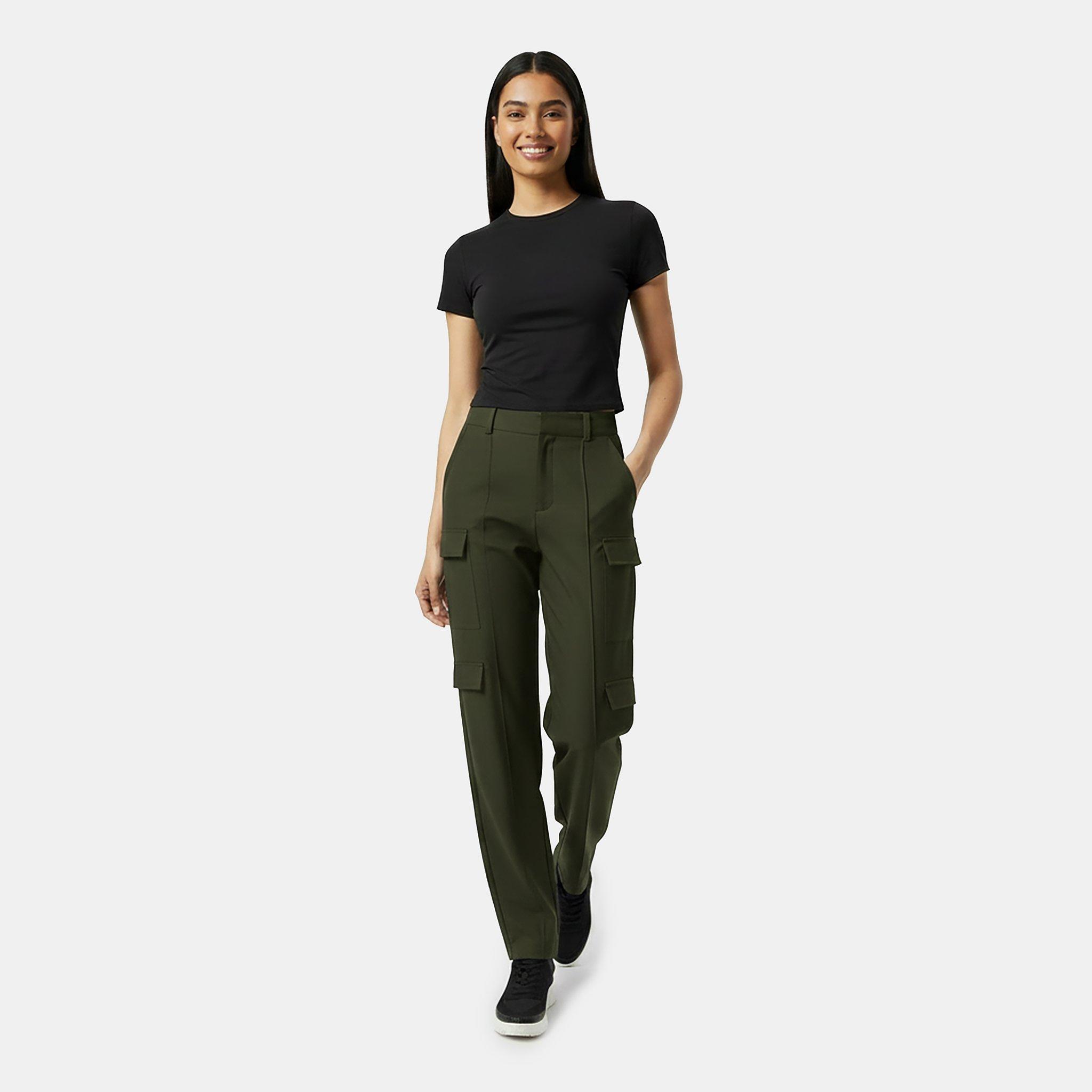 Khaki - Jack Wills - Ladies Cargo Trousers - 5