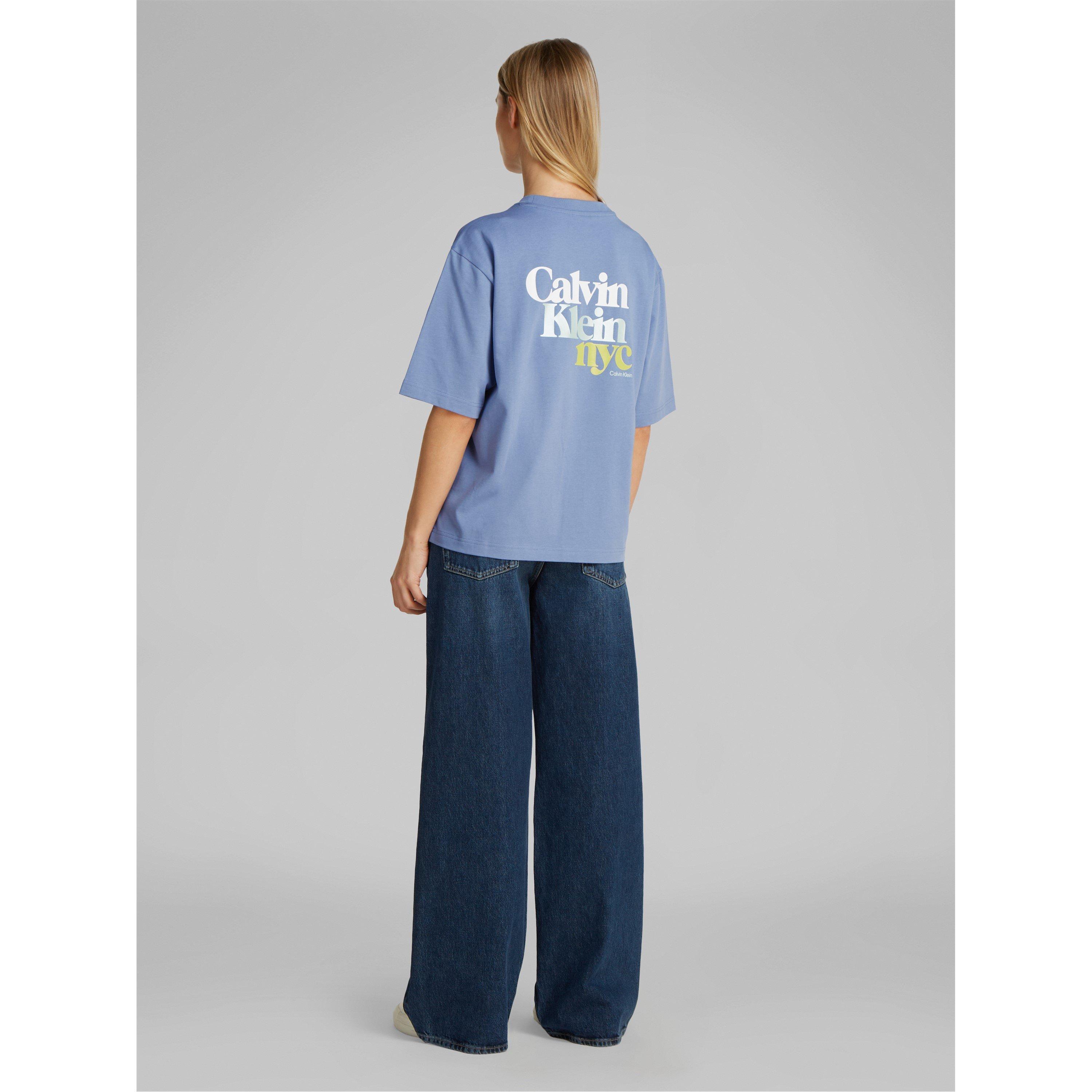 English Manor - Calvin Klein Jeans - Women's REL NYC Short-Sleeve Oversized T-Shirt - 2