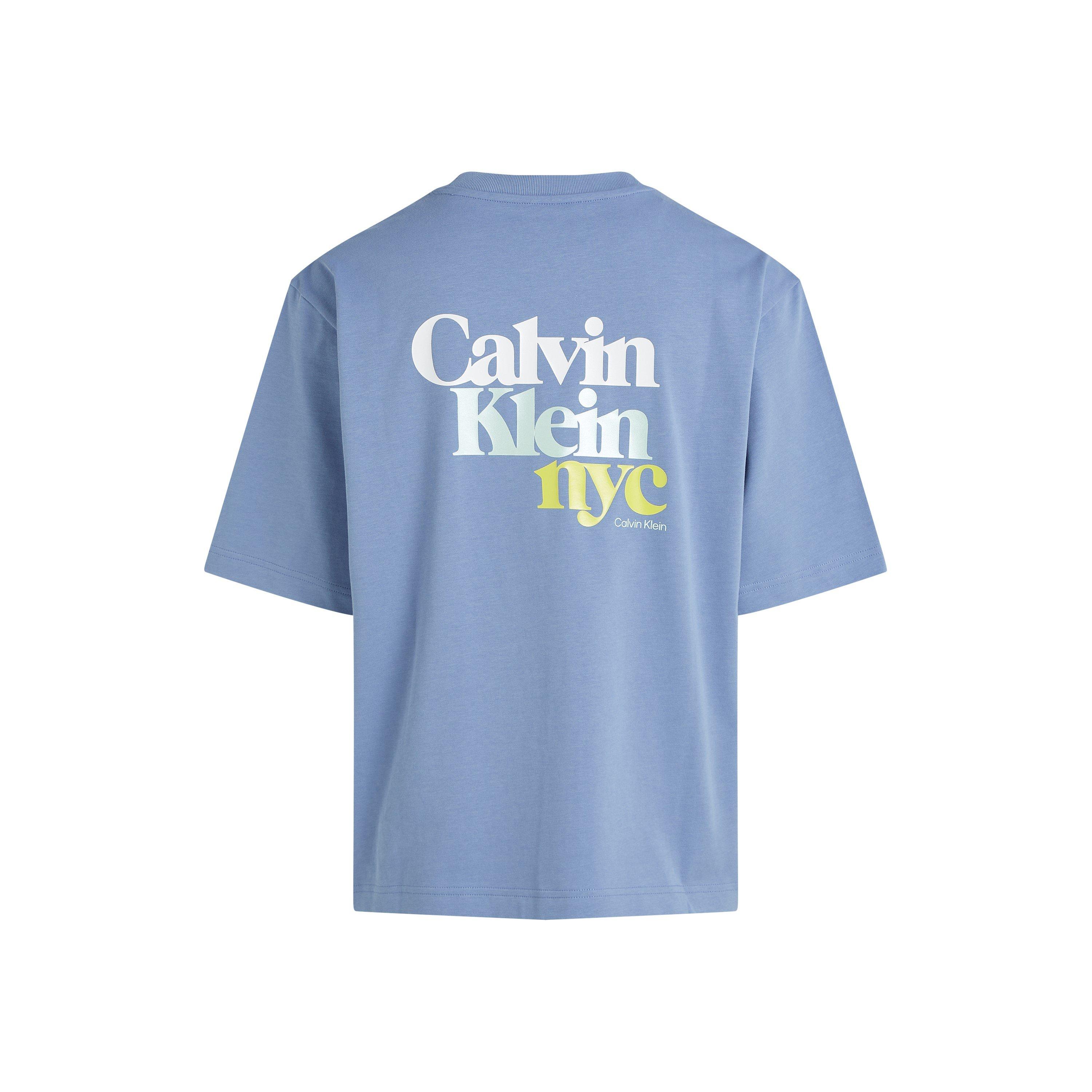 English Manor - Calvin Klein Jeans - Women's REL NYC Short-Sleeve Oversized T-Shirt - 6