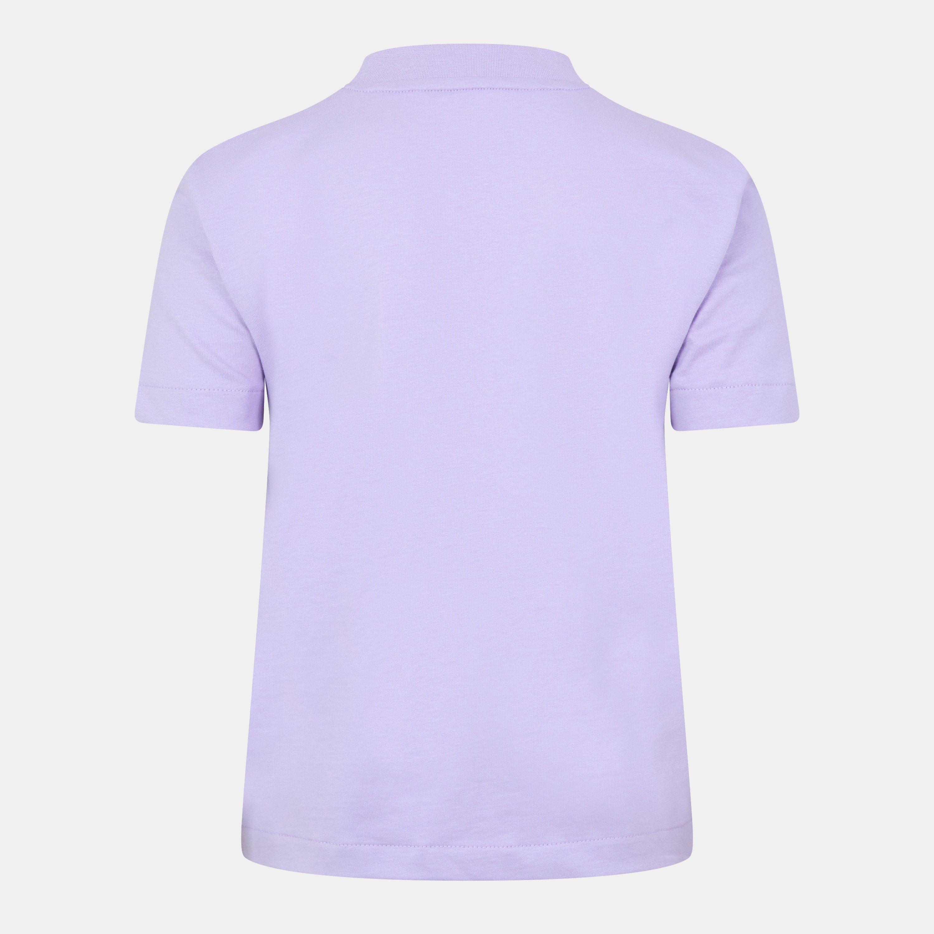 Languid Lavendr - Calvin Klein Jeans - Women's Short Sleeve Flocked Logo Cotton Regular Fit T-Shirt - 2