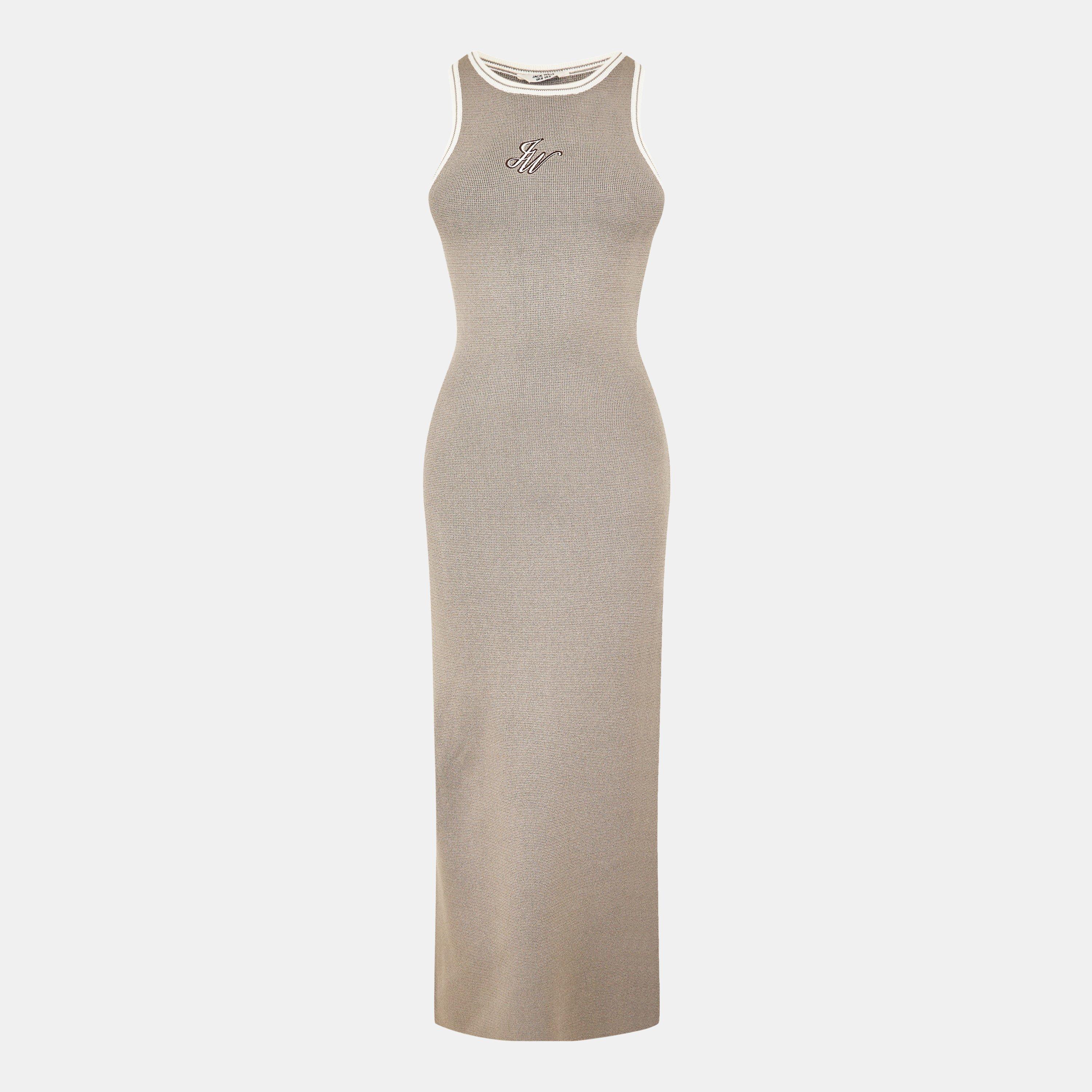 Jack Wills Women's Knitted Maxi Jumper Dress - Taupe - 6 (2XS)