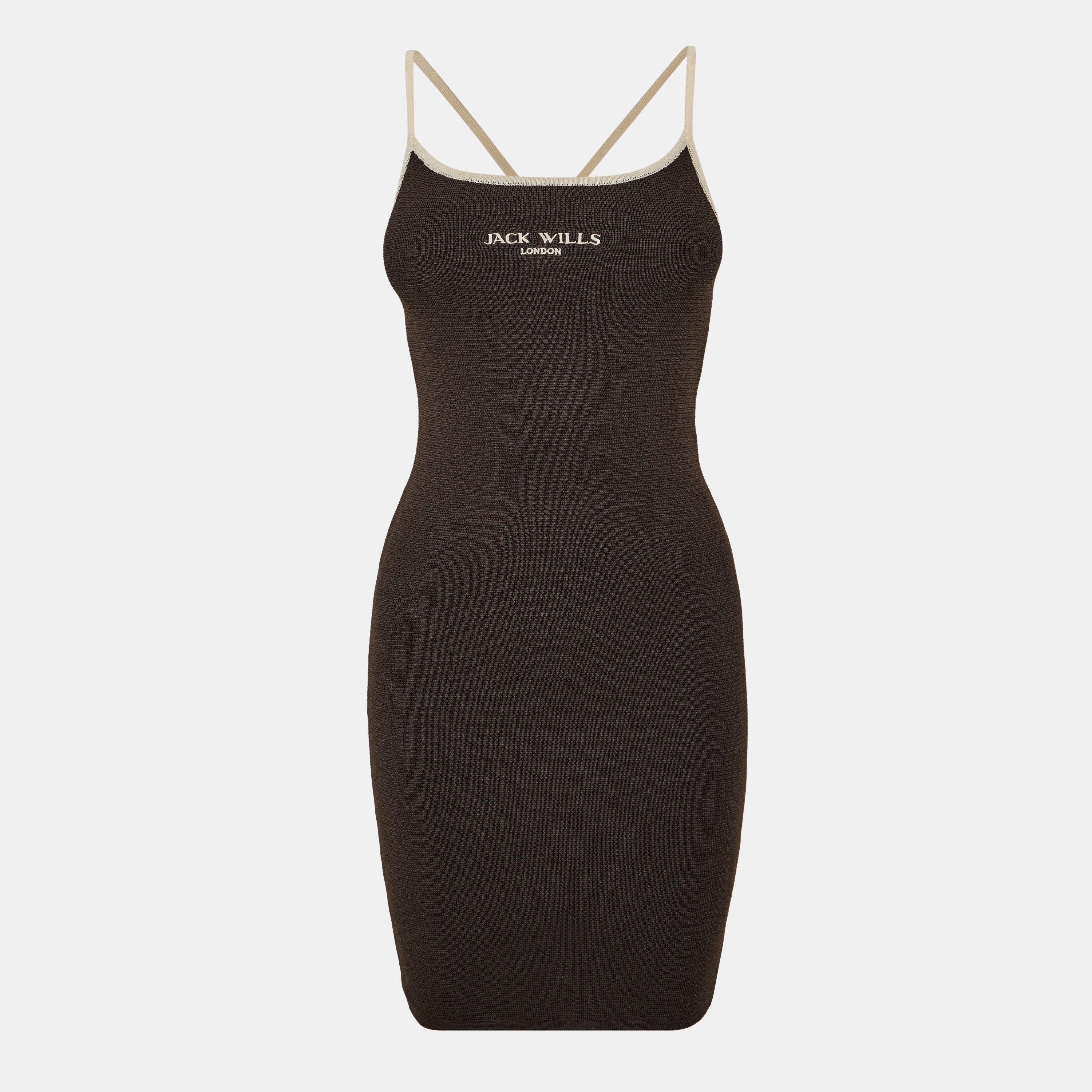 Marron - Jack Wills - Women's Stitch Mini Knitted Jumper Dress - 1