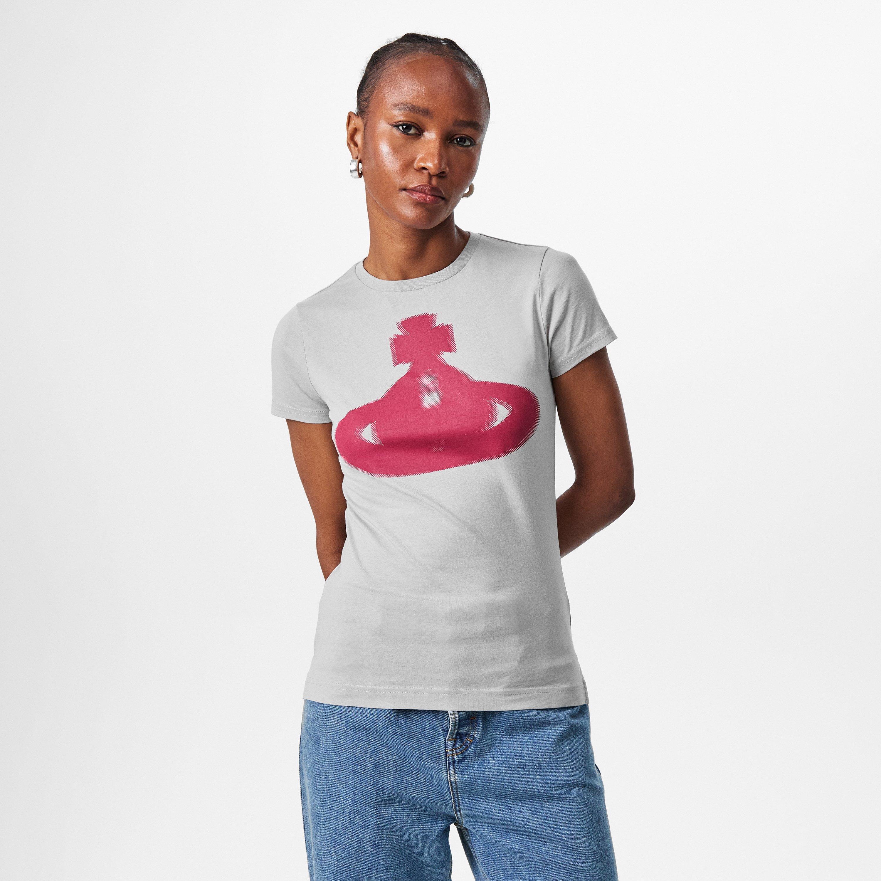 Grey - Vivienne Westwood - Halftone Saturn Orb T-Shirt - 3