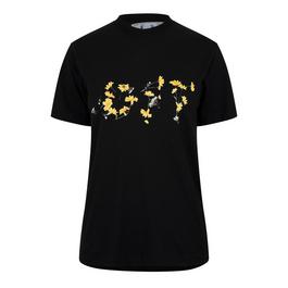 Off White Flower Tee Ld99