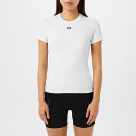 Off White Logo Fitted T-Shirt