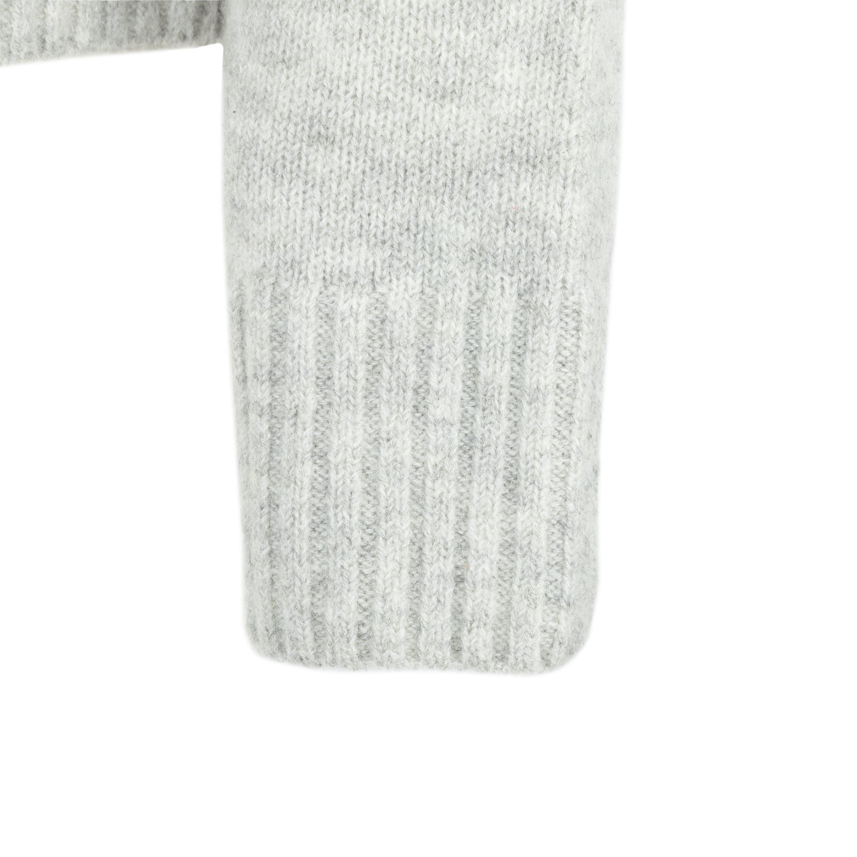 Grey - Miso - Ladies Crew Neck Long Sleeve Sweater - 4