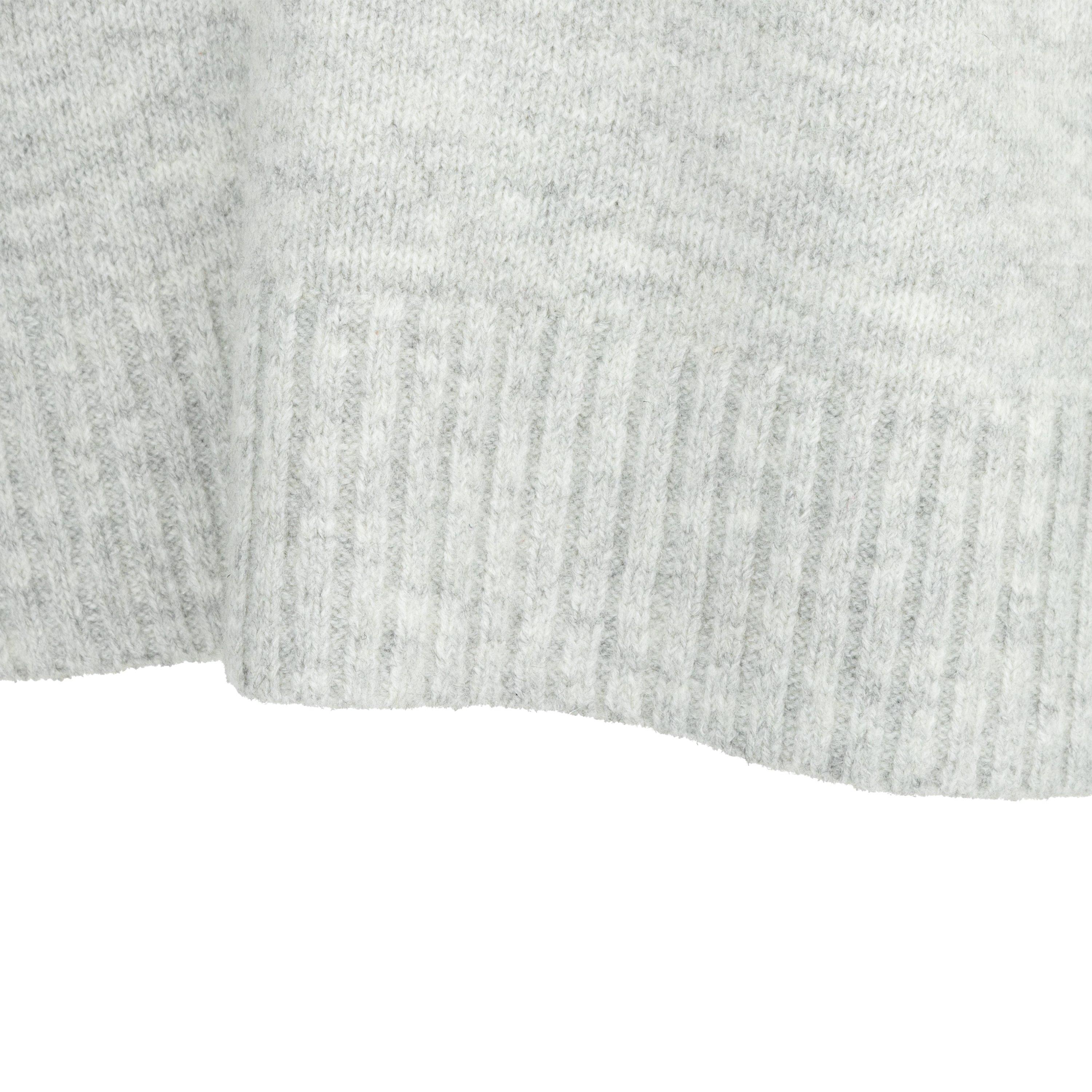 Grey - Miso - Ladies Crew Neck Long Sleeve Sweater - 5