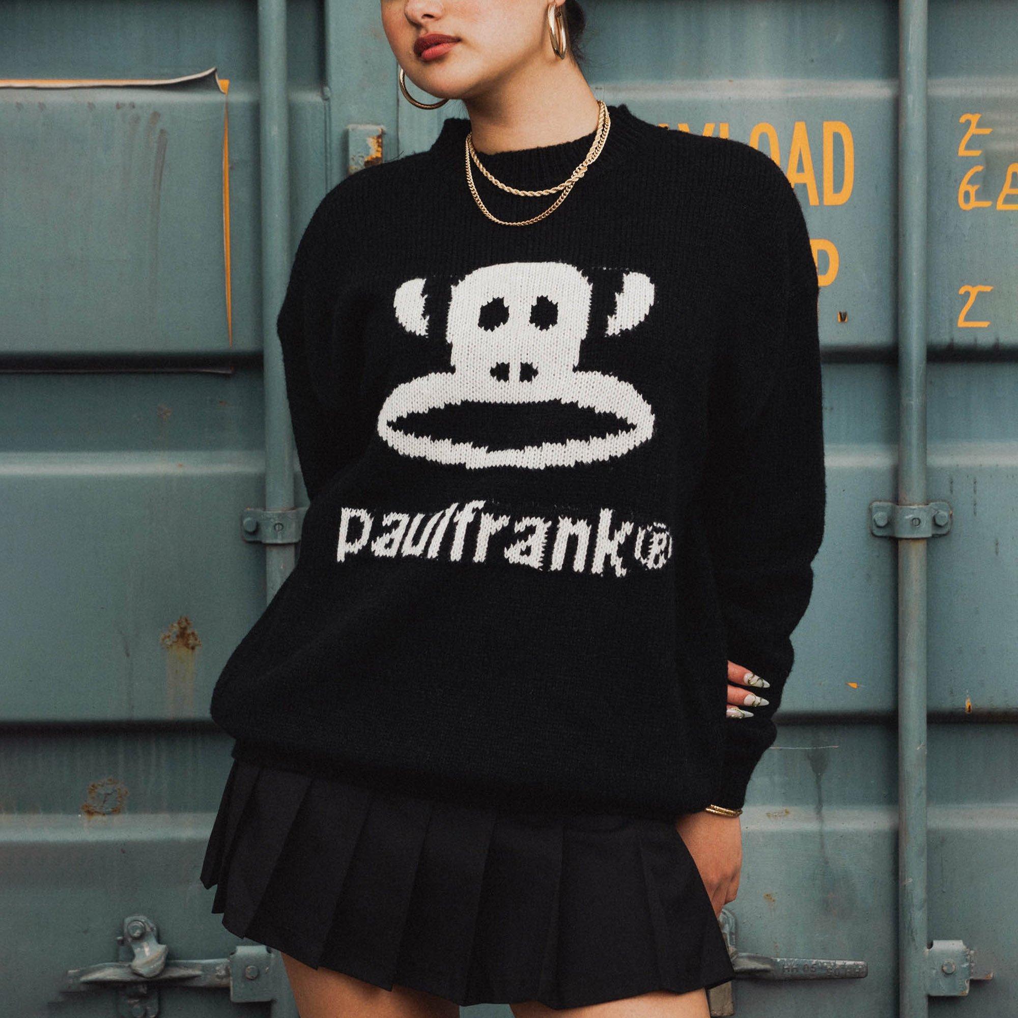 BLACK - Daisy Street - Daisy Street x Paul Frank Womens Oversized Intarsia Jumper - 1
