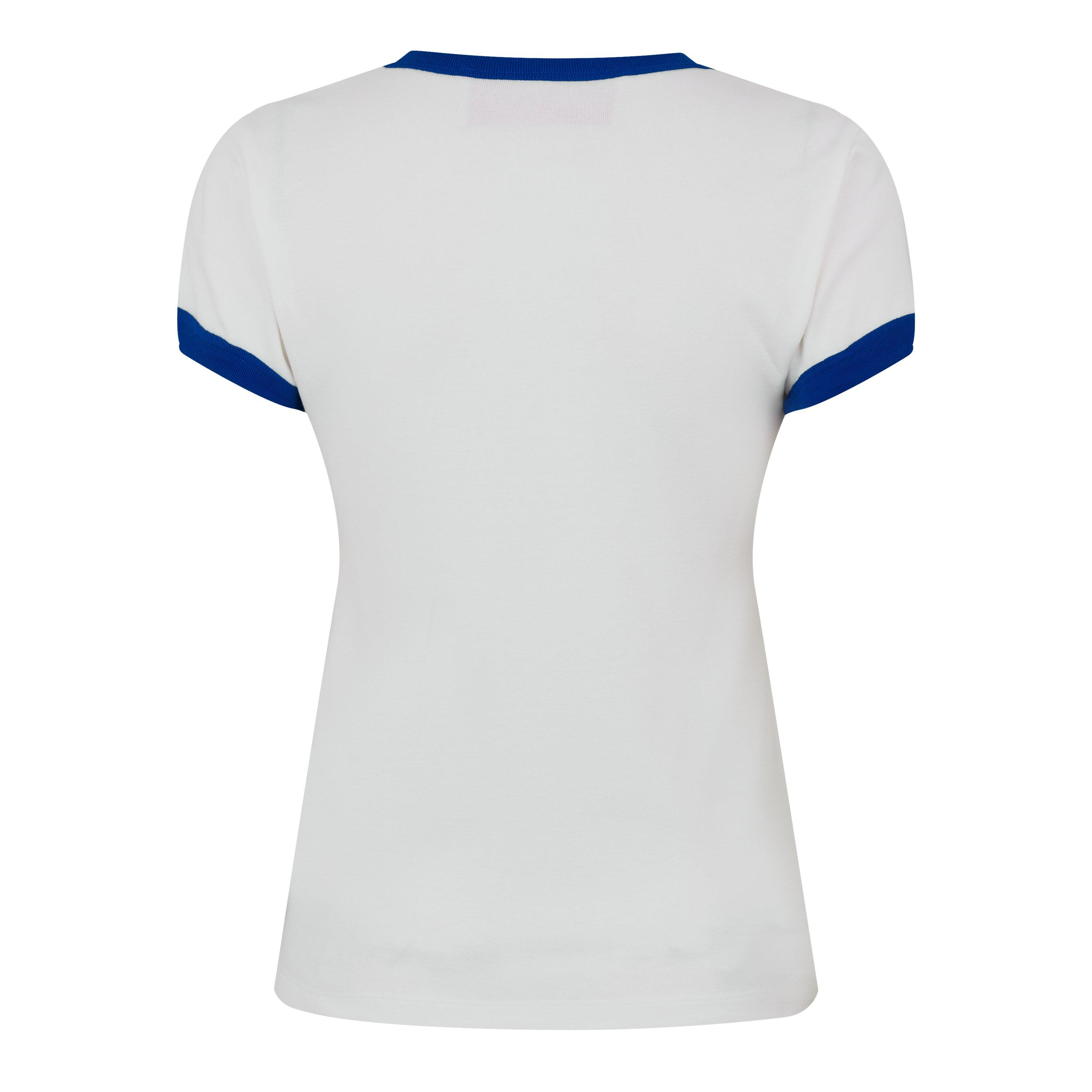 Avorio/Blue - Valentino - Women's Logo T-Shirt - 6