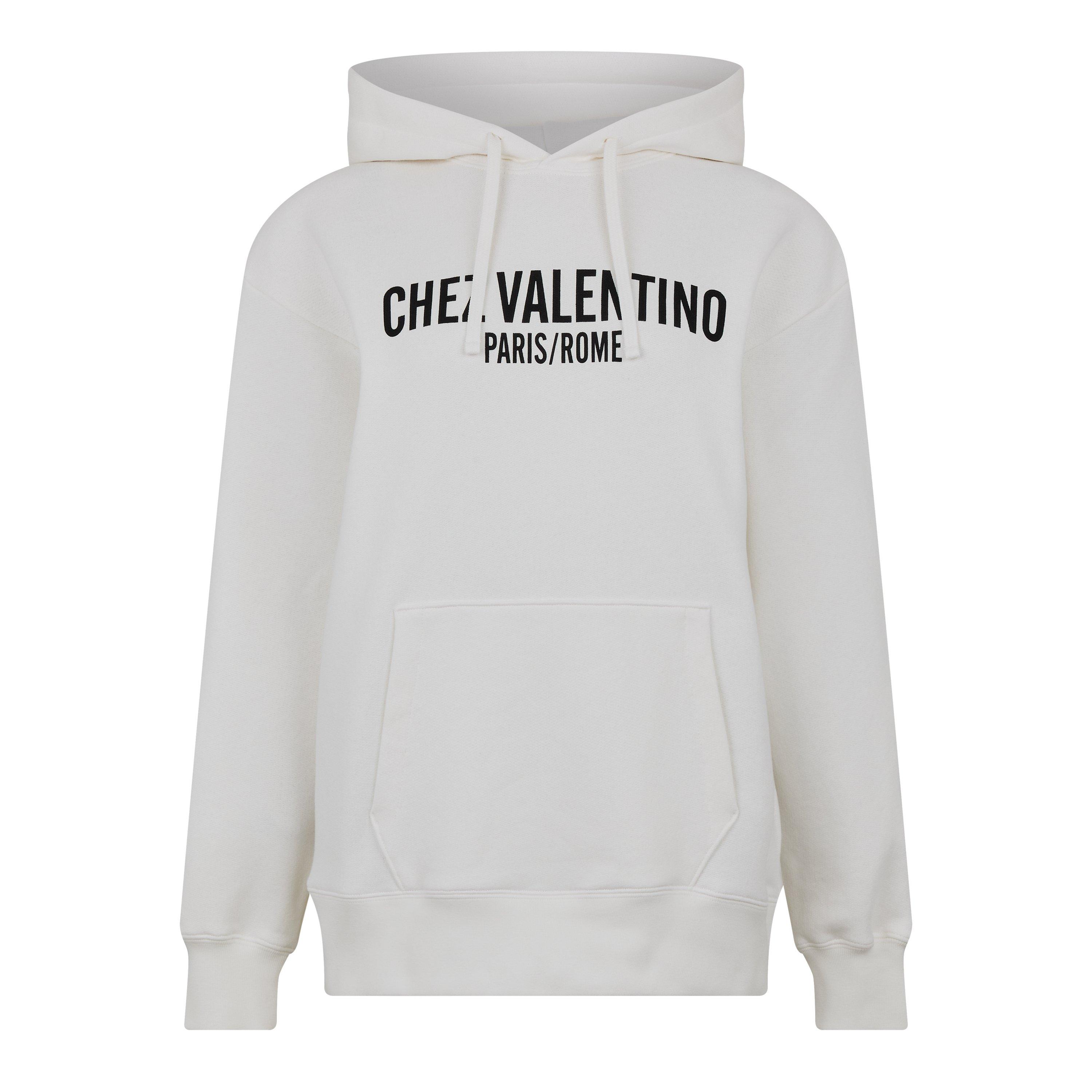 Avorio - Valentino - Women's Logo Pull Over Hoodie - 1