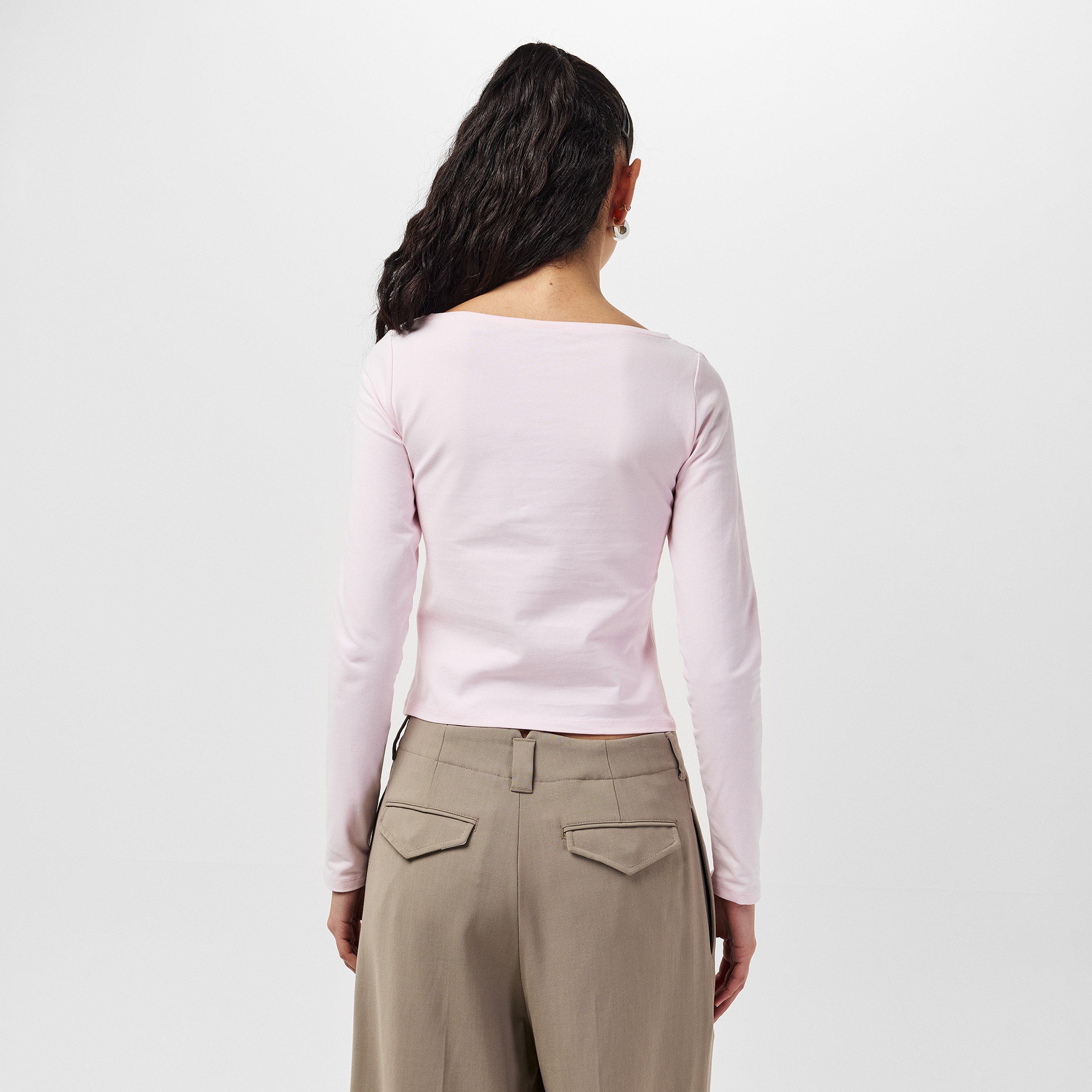 Lt/Pstl Pink - Hugo - Women's Cropped Crop Top - 4