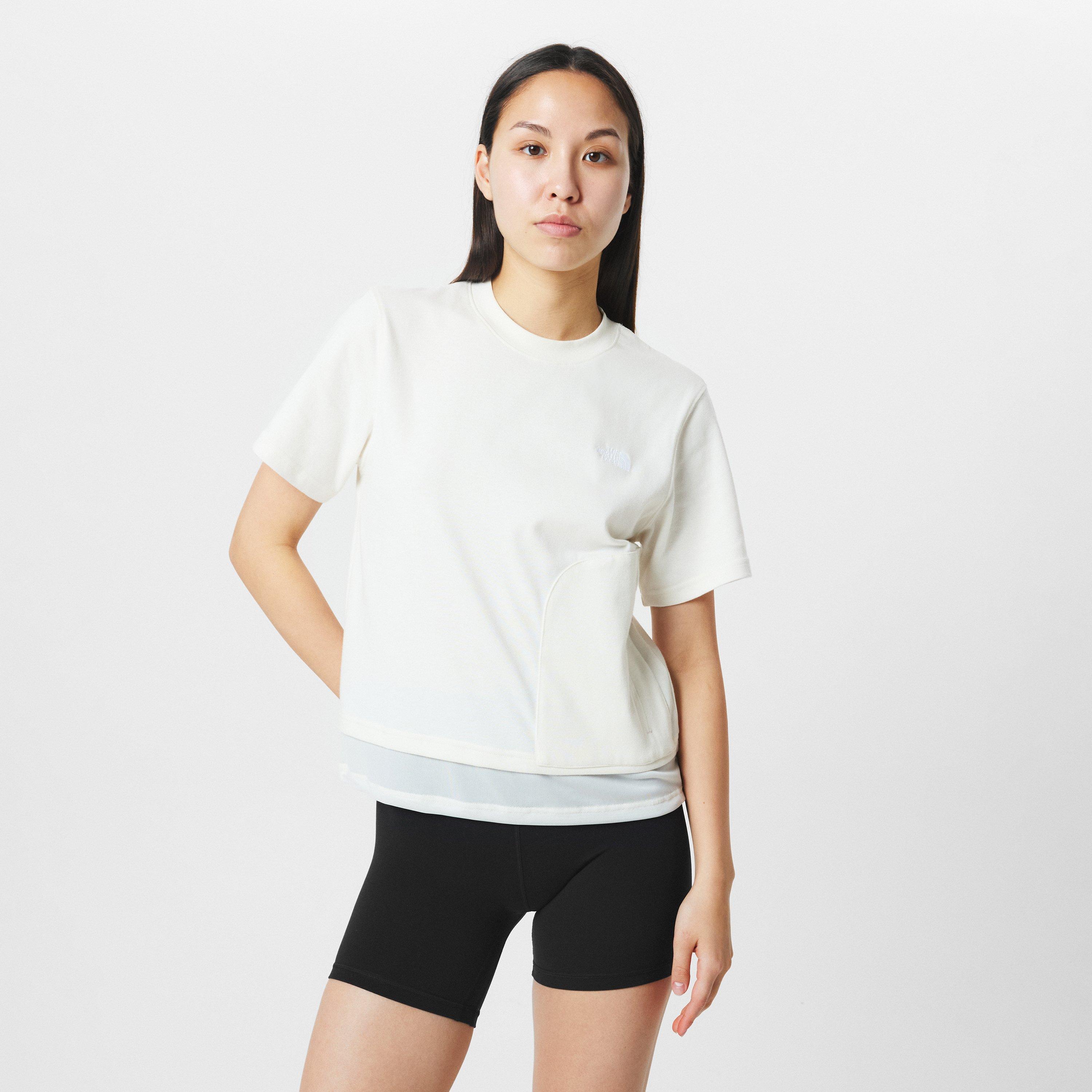 AP White Dune - The North Face - Women's Fabric Mix Short-Sleeve T-Shirt - 3