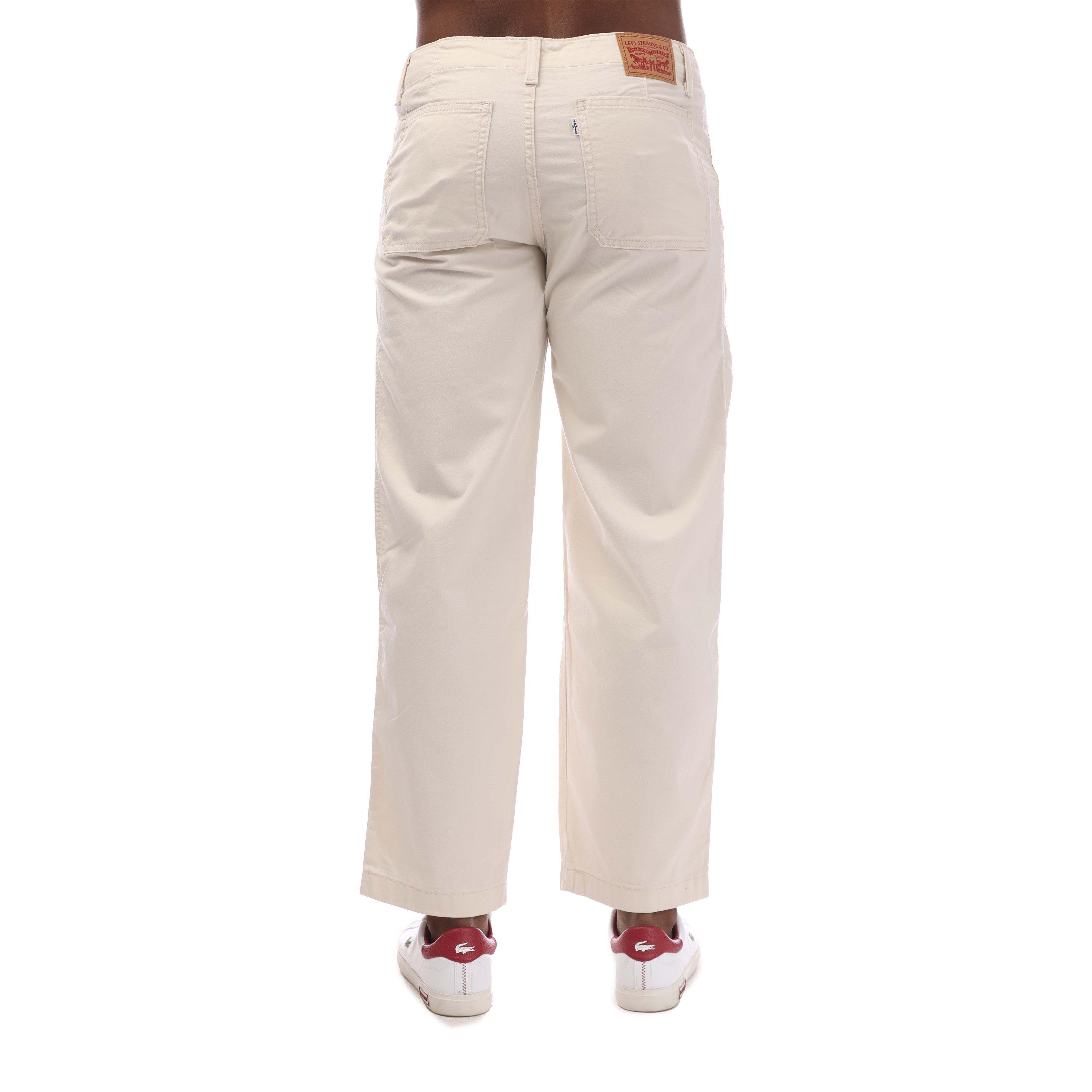 Whitecap Grå - Levis - Women's Baggy Utility Twill Cargo Trousers - 2