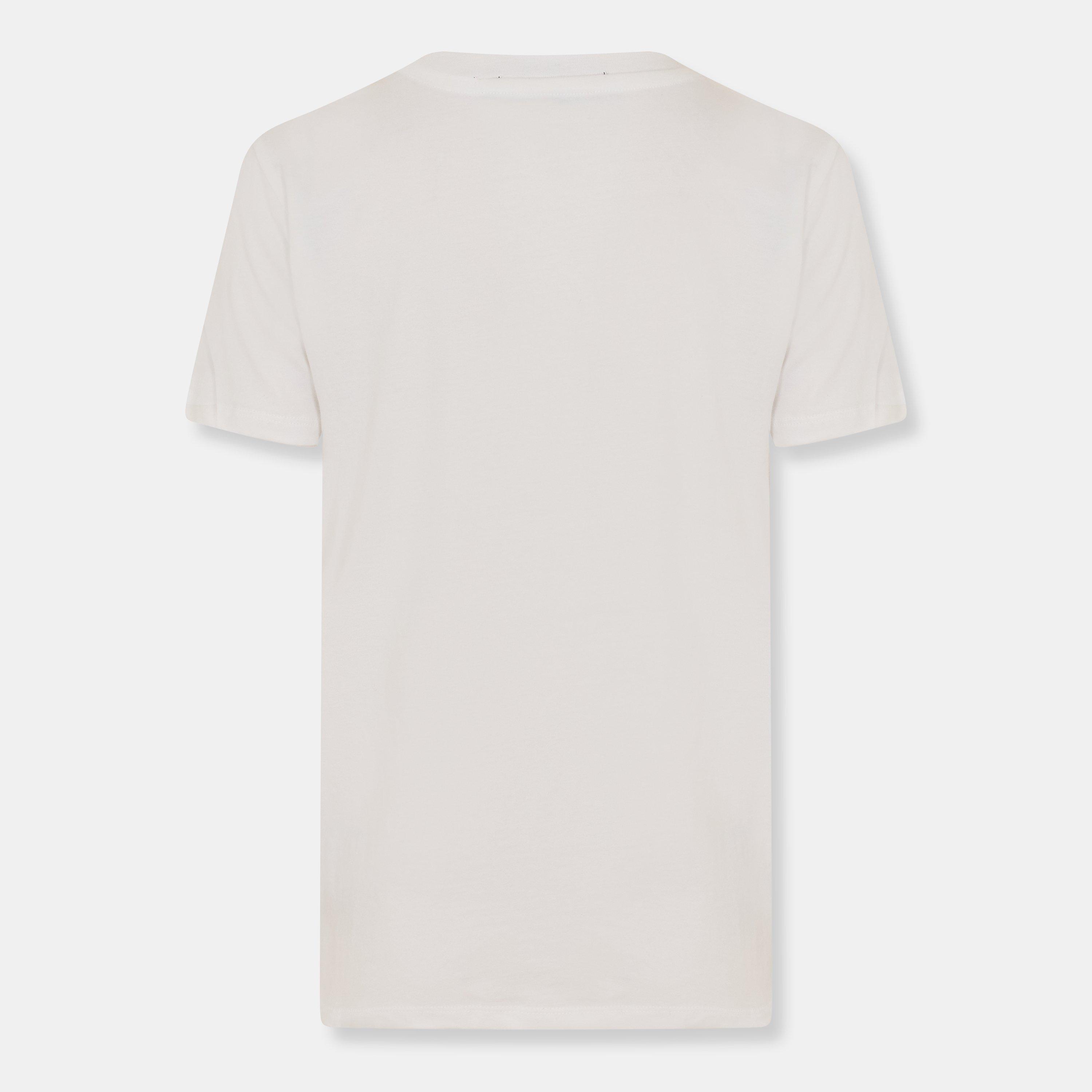 Linen White - French Connection - Women's Rose Graphic Regular Fit T-Shirt - 2