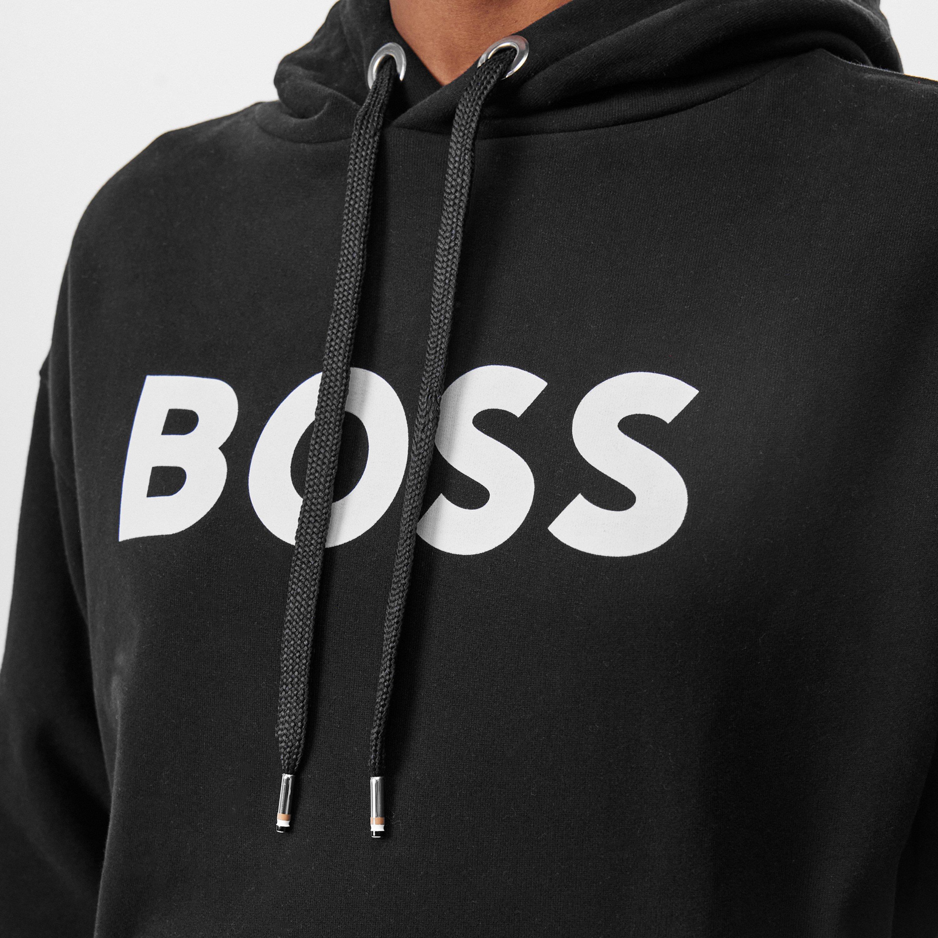 Black 001 - Boss - Women's Econy Organic Cotton Oversized Hoodie - 5