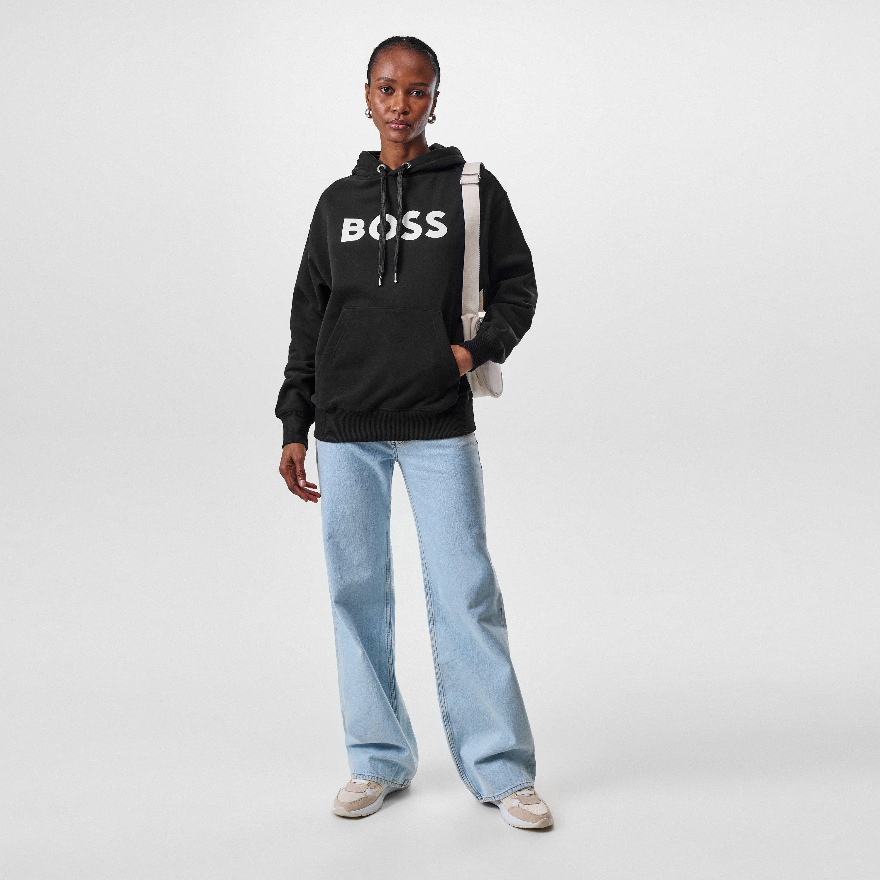 Black 001 - Boss - Women's Econy Organic Cotton Oversized Hoodie - 6