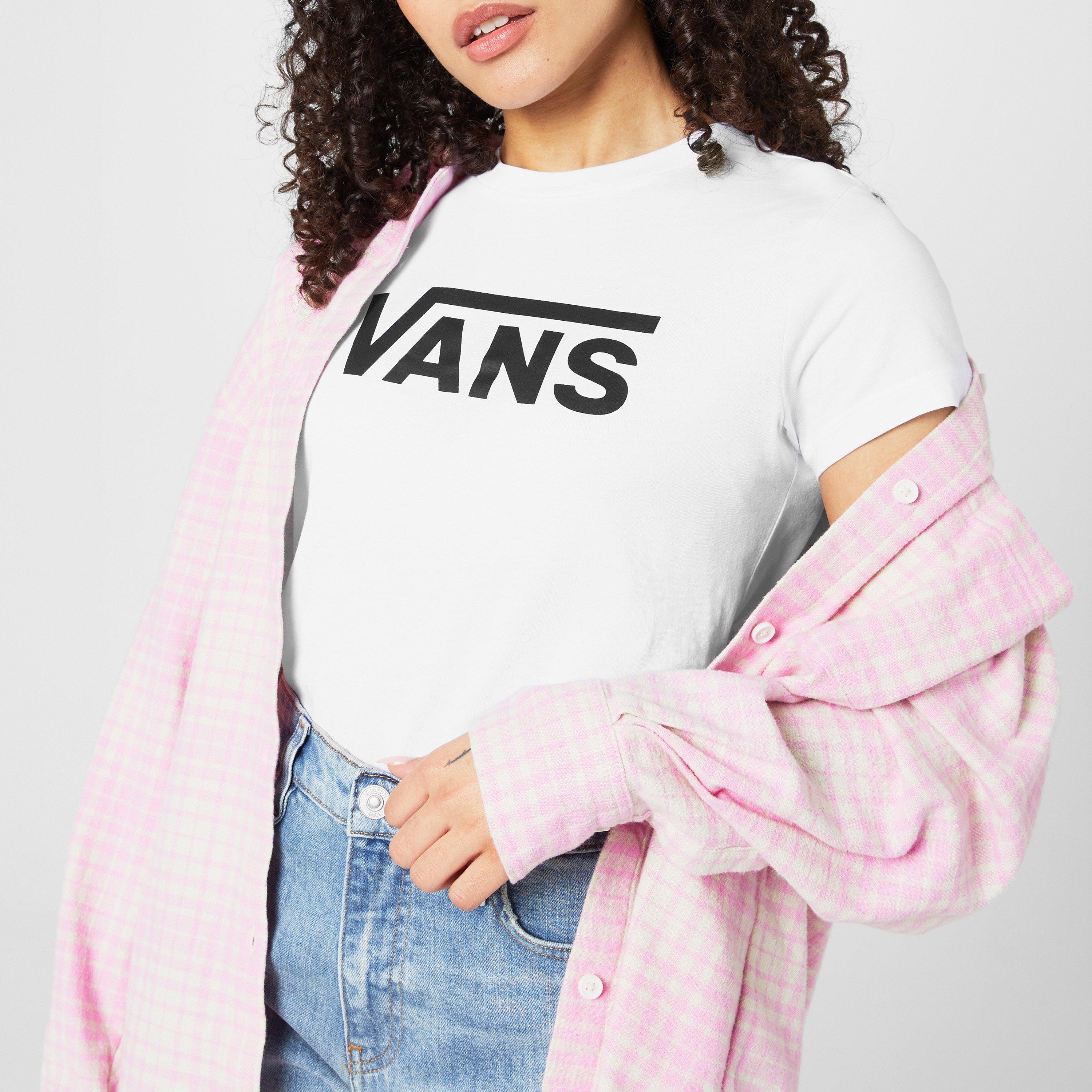 Weiß - Vans - Logo T-Shirt - 4