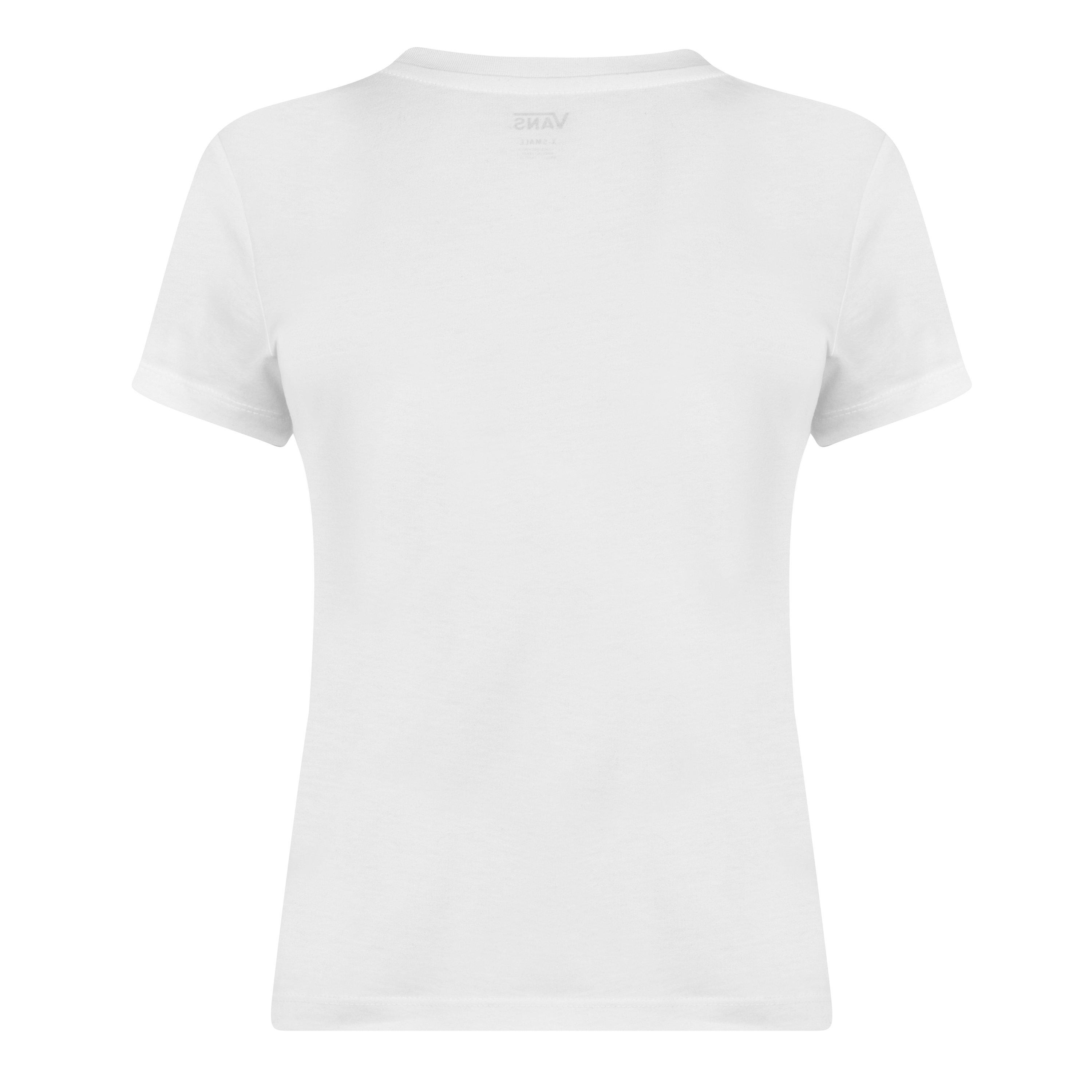 Weiß - Vans - Logo T-Shirt - 5