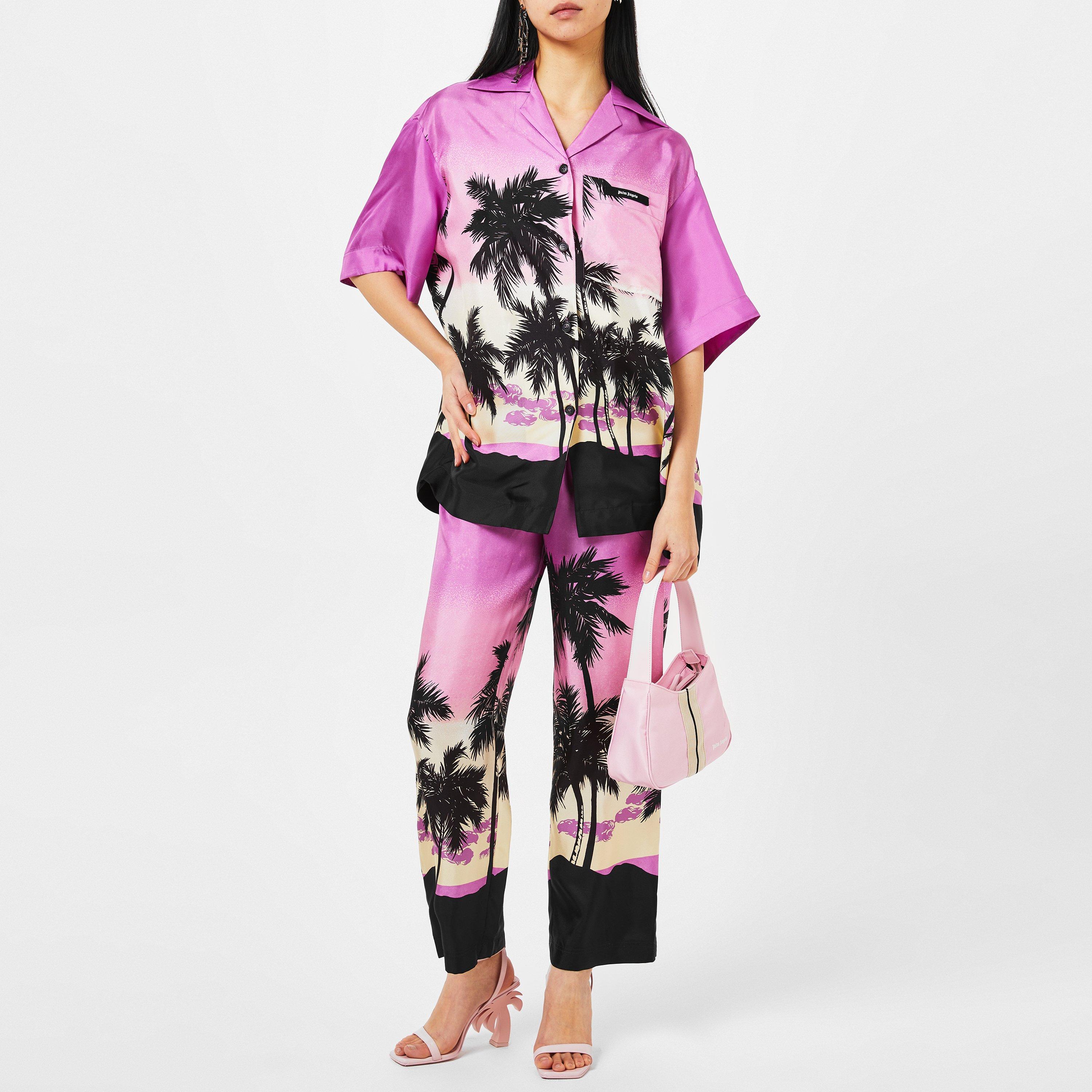 Prpl/Wht 3701 - Palm Angels - Sunset Pyjama Trousers - 4